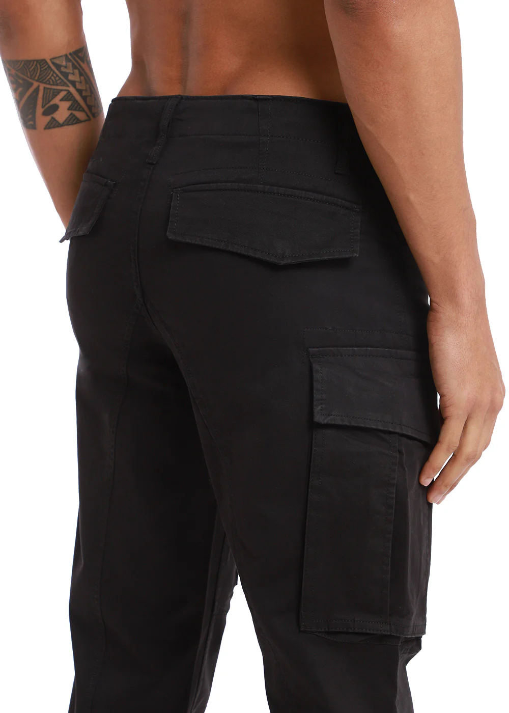 Charcoal Black Cargo Pant - Image 4