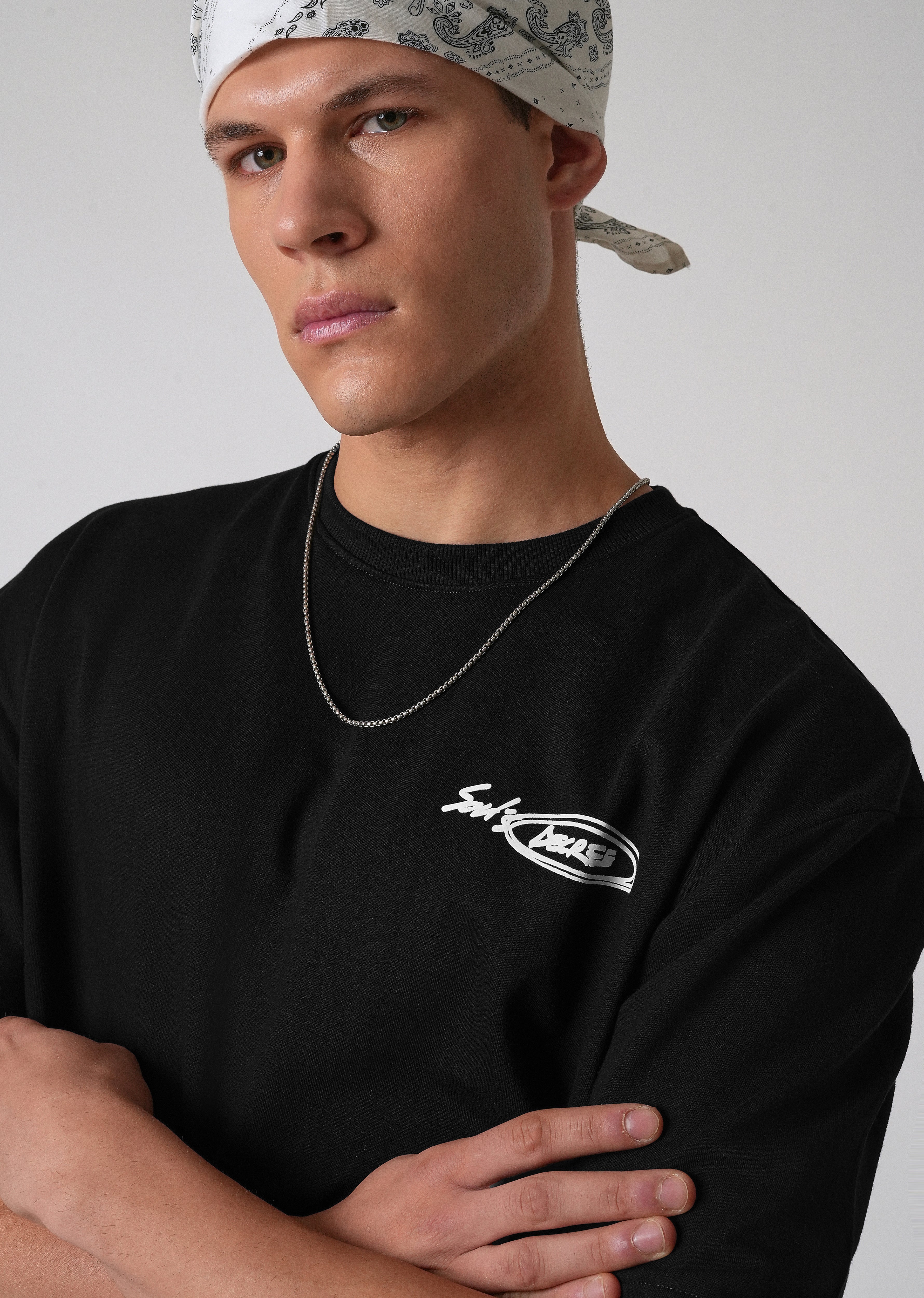 Charcoal Black Oversized T-shirt - Image 2