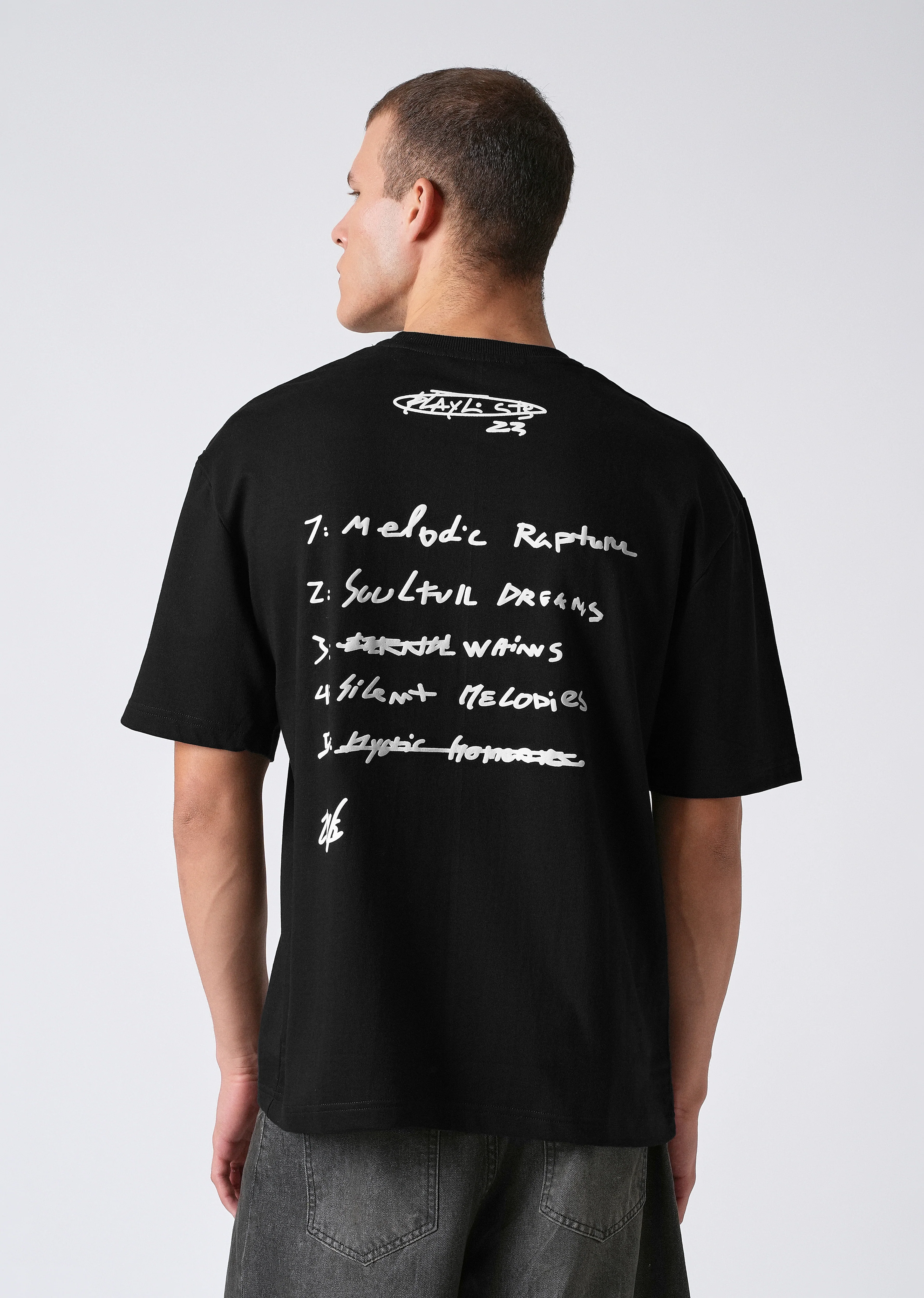 Charcoal Black Oversized T-shirt - Image 5