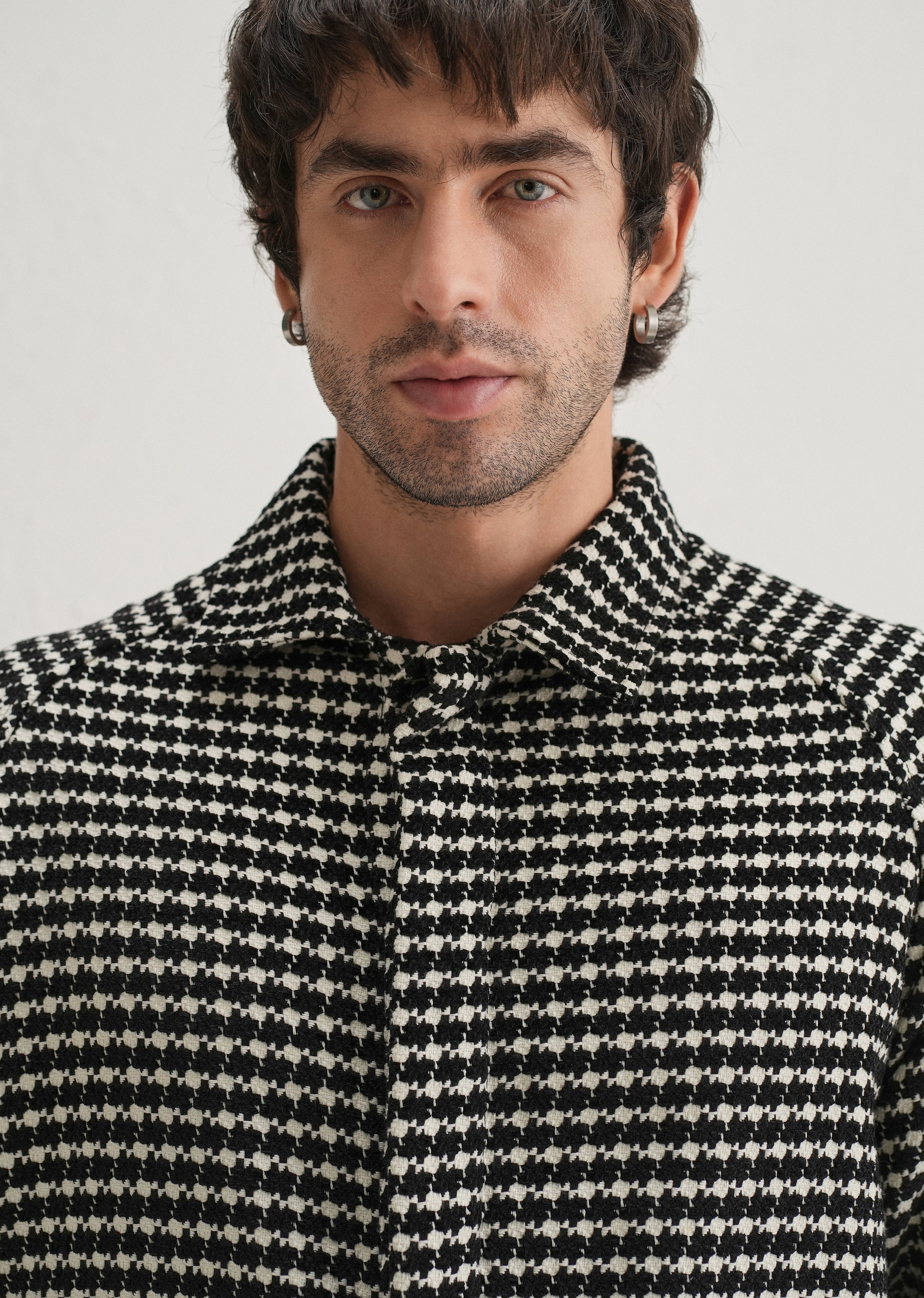 Classic Black Houndstooth Shacket - Image 7