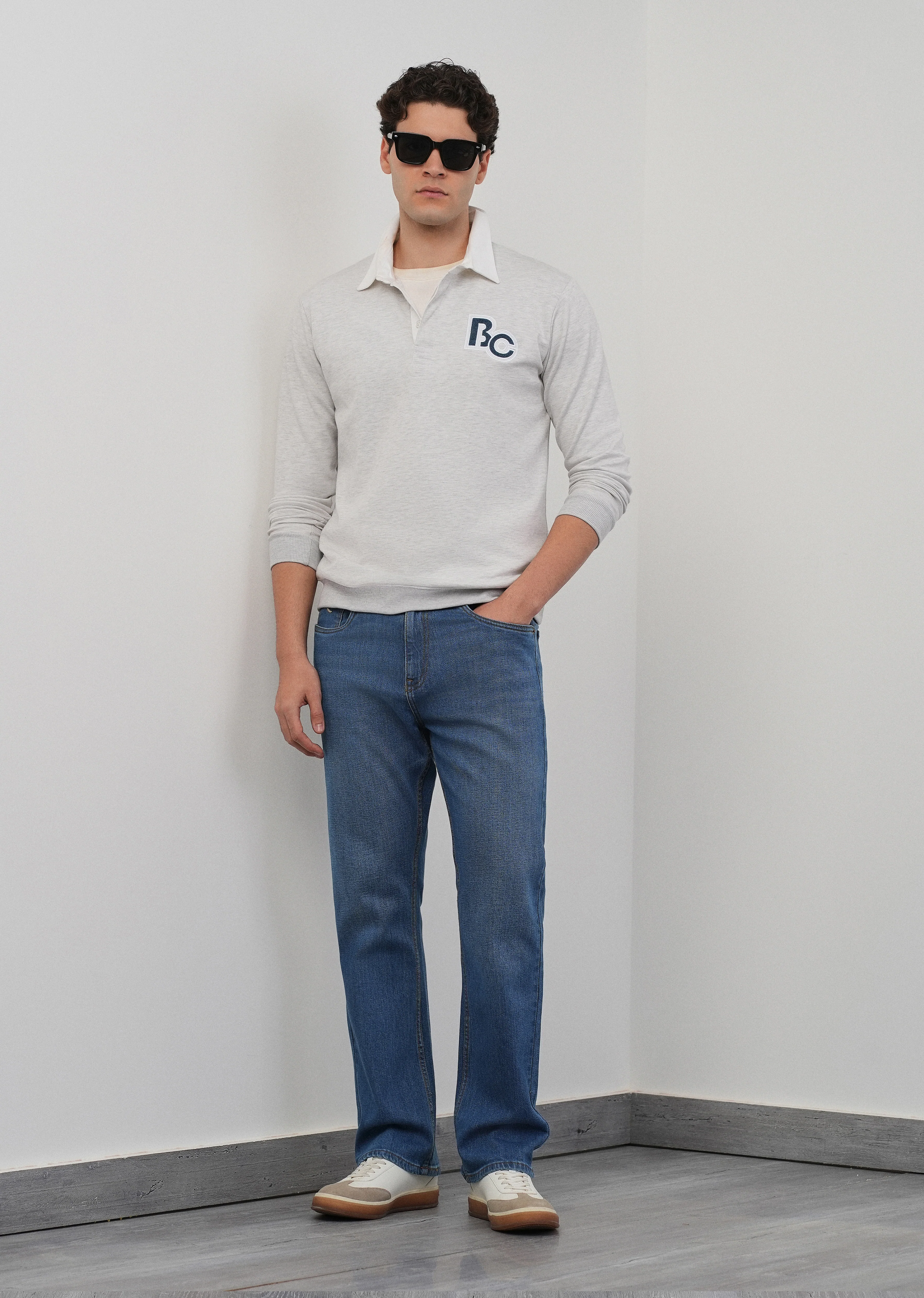 Classic Blue Straight Fit Jeans - Image 6