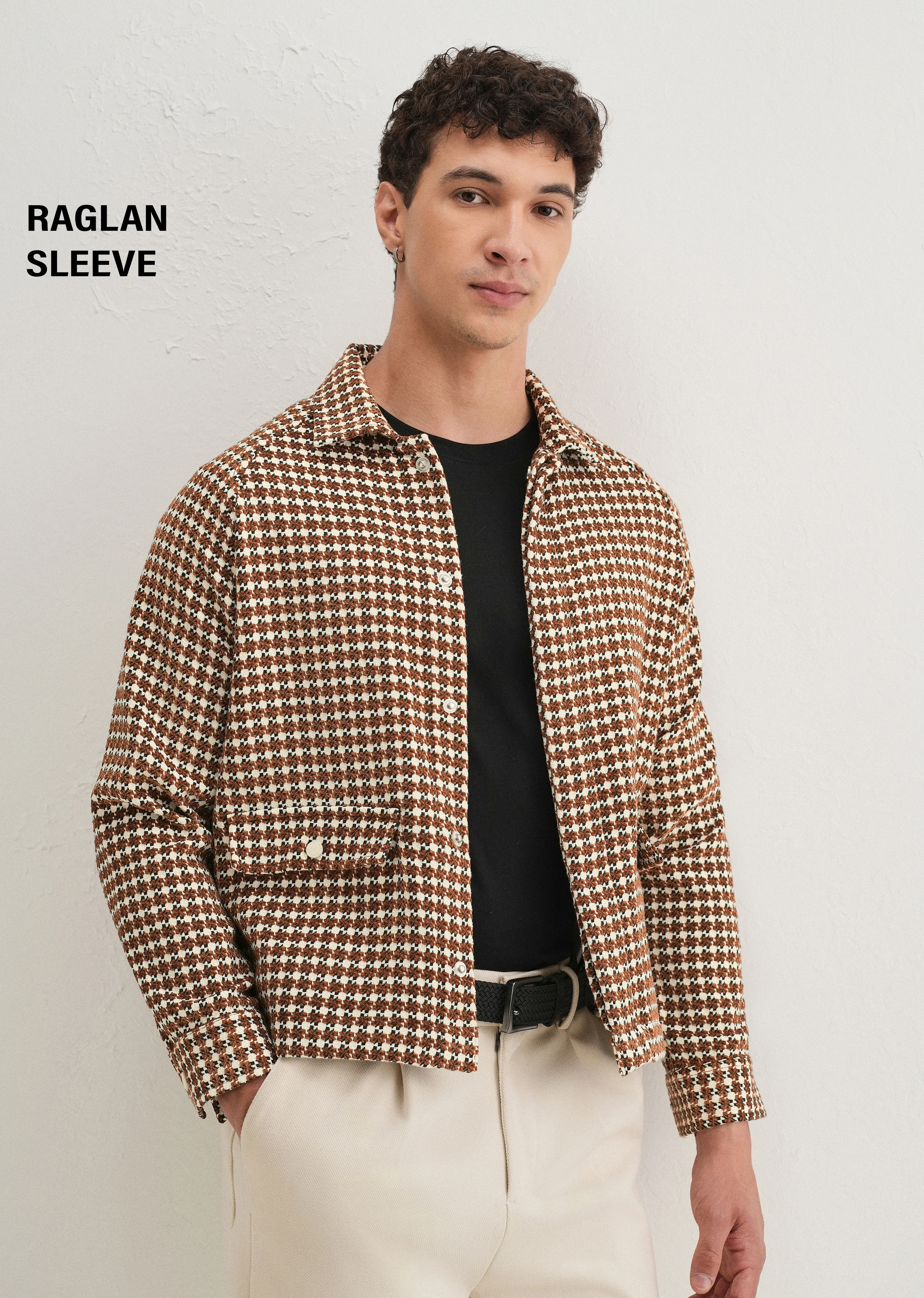 Classic Brown Houndstooth Shacket - Image 9