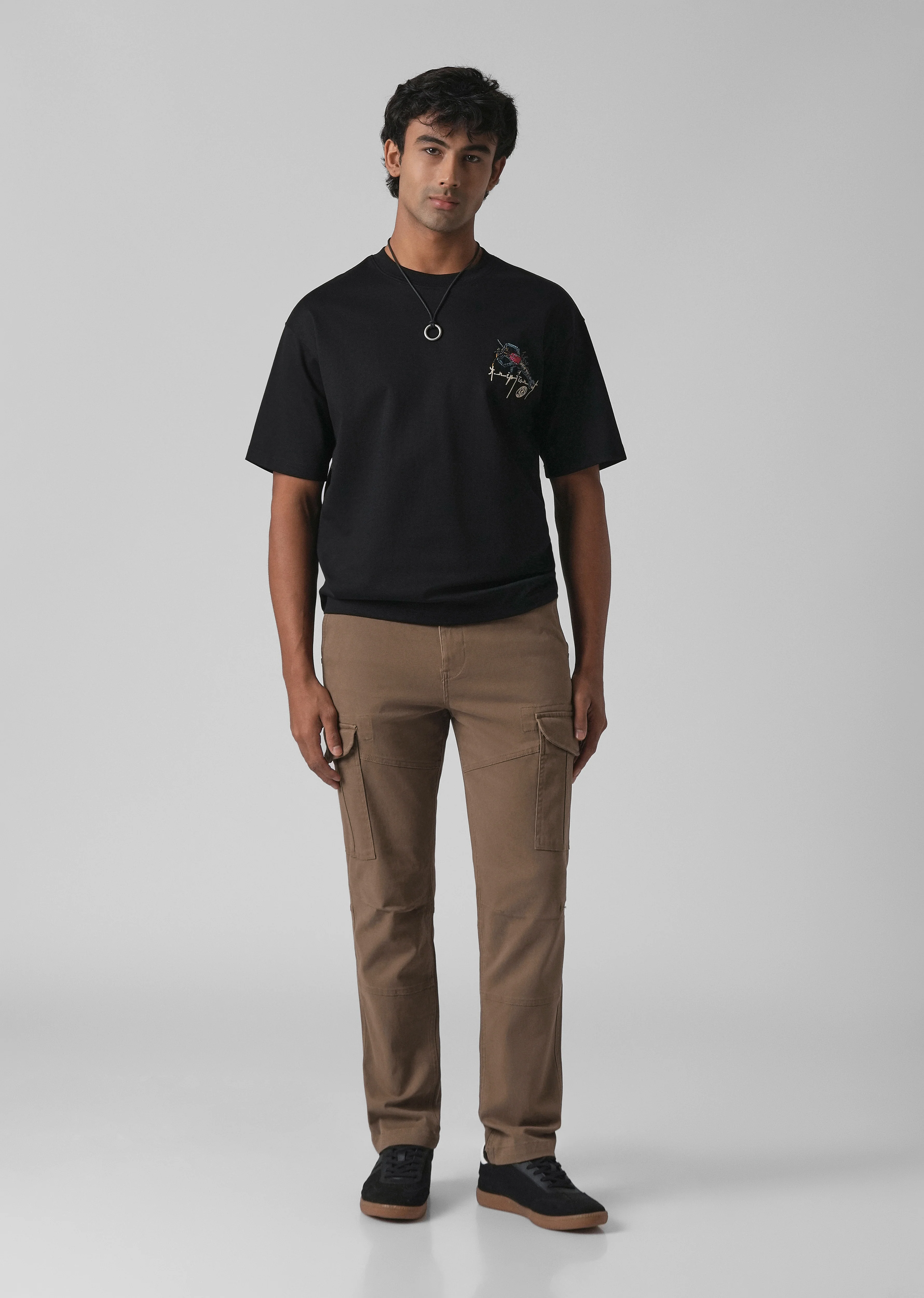 Classic Brown Regular Fit Cargo Pant - Image 6