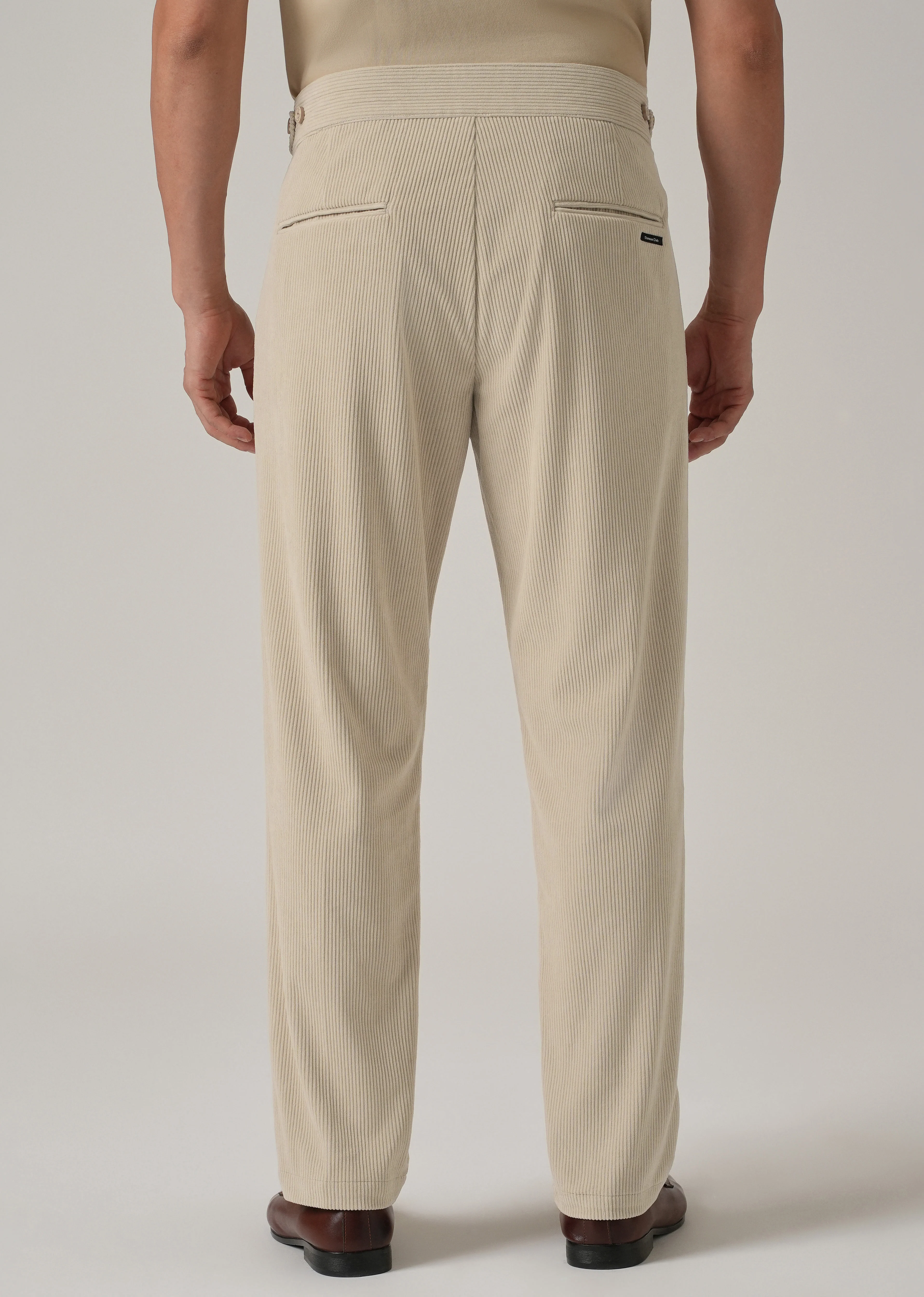 Classic Cream Corduroy Gurkha Pants - Image 2