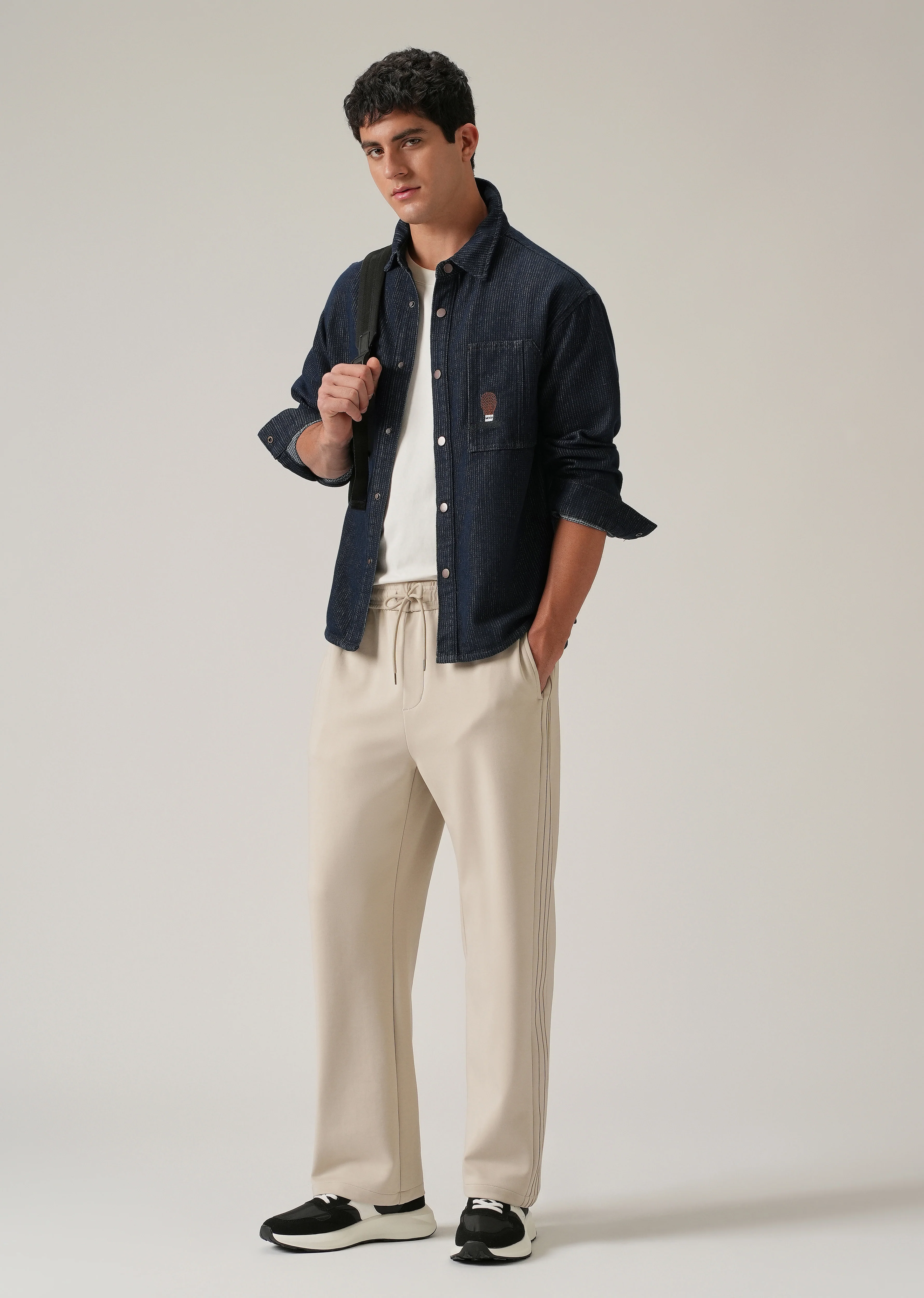 Classic Denim Jacquard Jacket - Image 6
