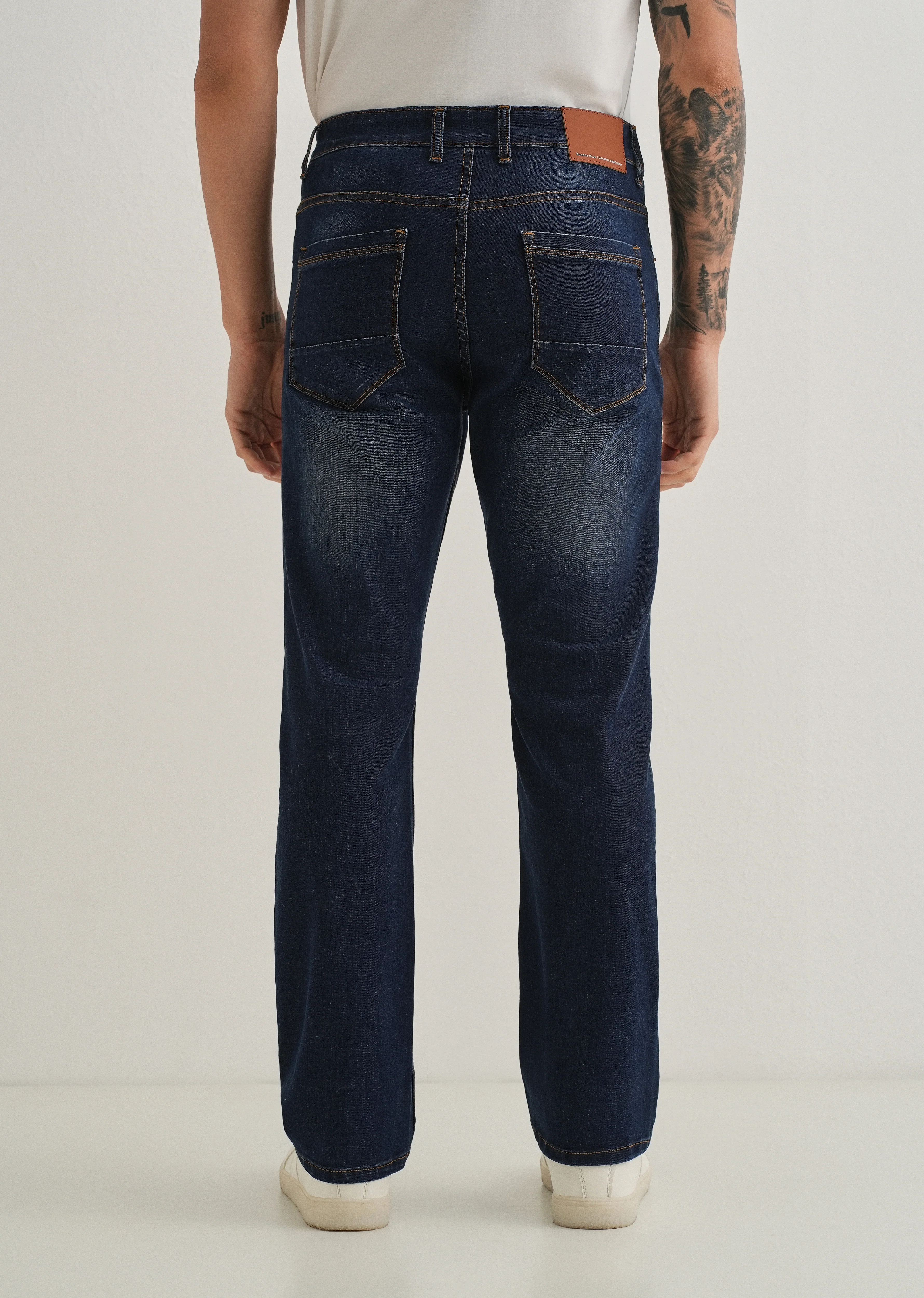 Classic Indigo Straight Jeans - Image 2