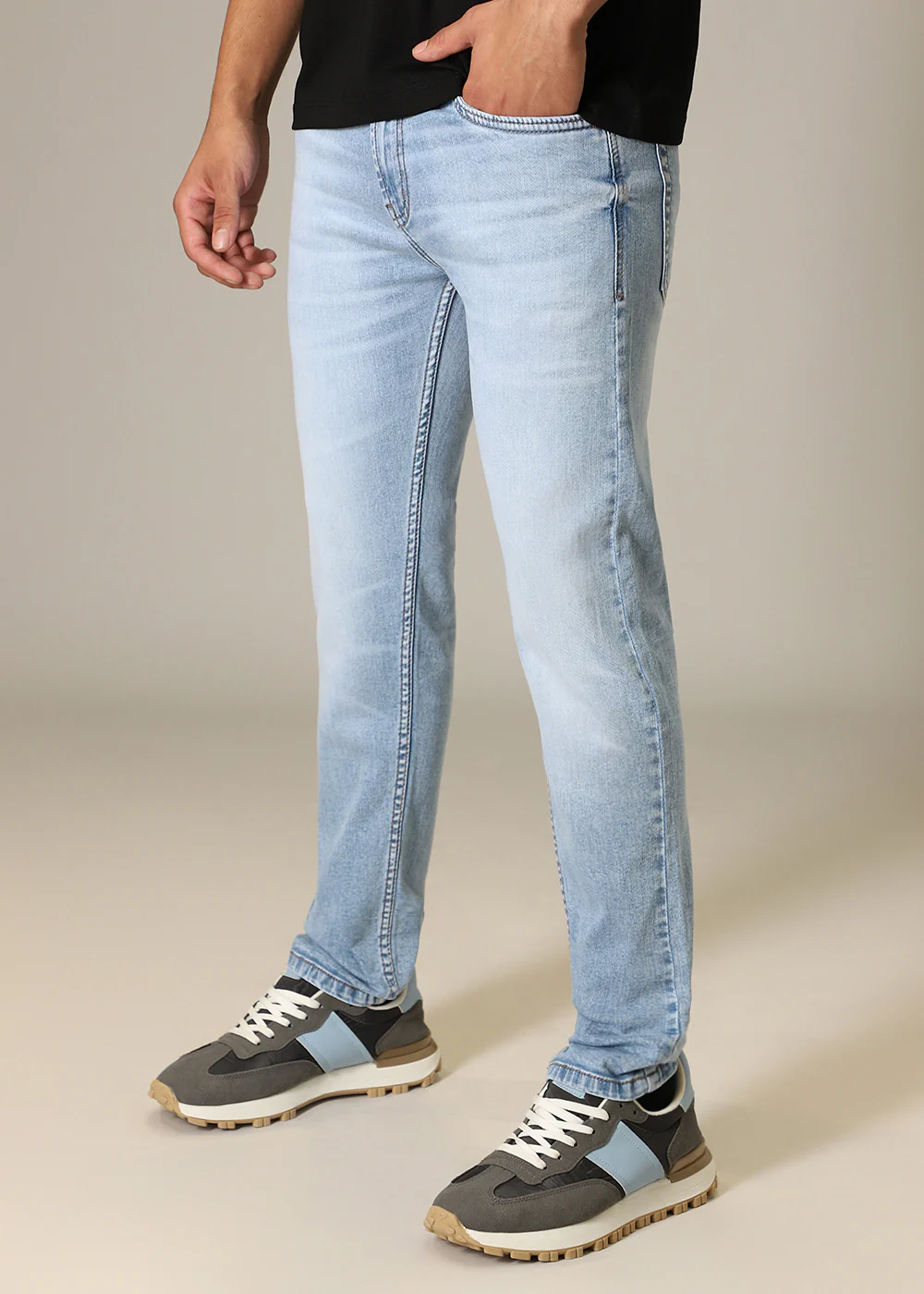 Classic Light blue Slim fit Jeans - Image 3