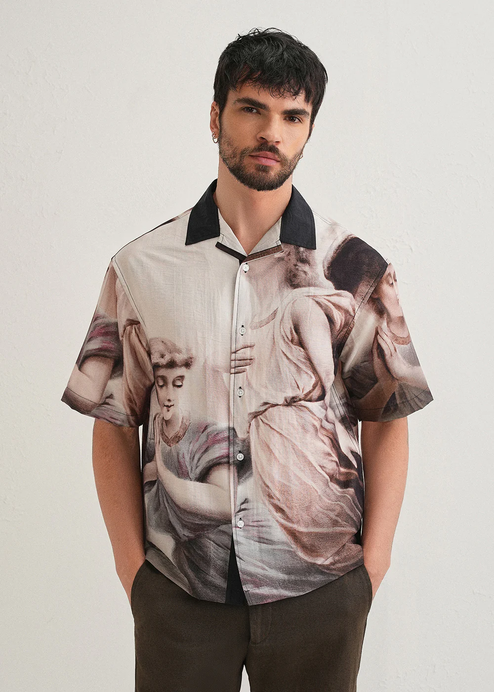 Classic Portrait Placement Print Shirt - Image 4