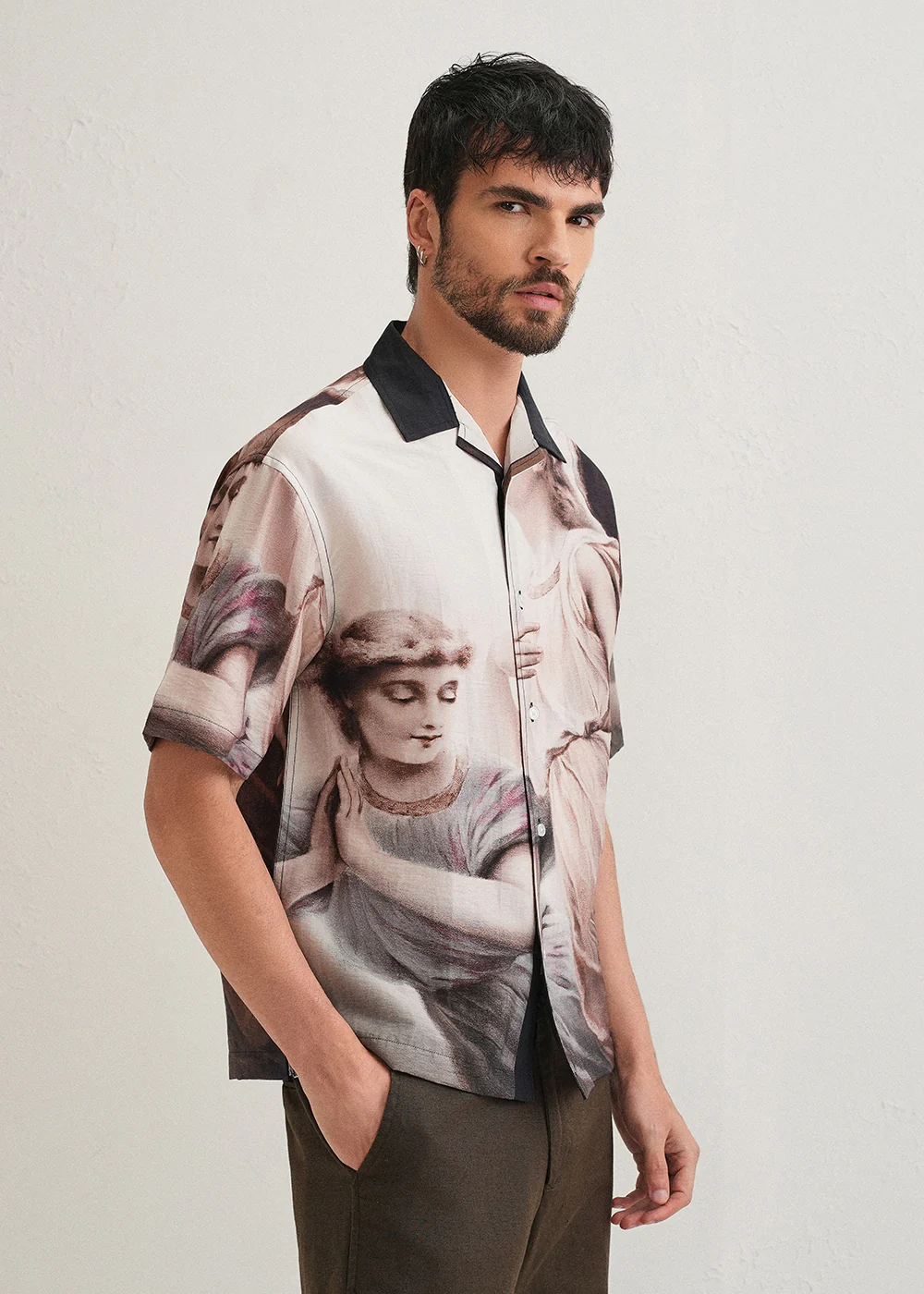 Classic Portrait Placement Print Shirt - Image 5