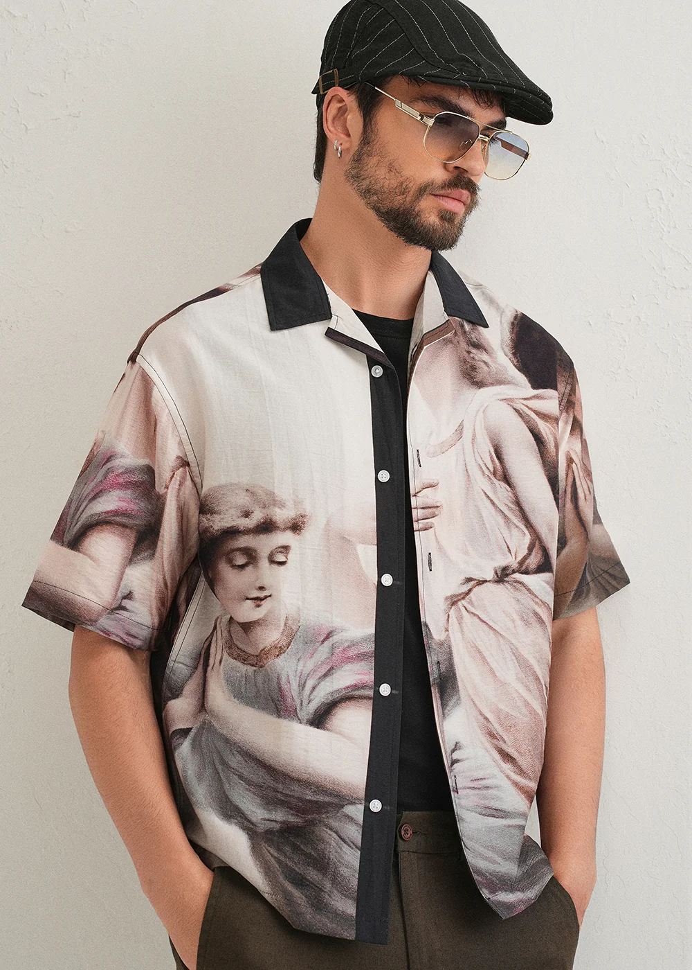 Classic Portrait Placement Print Shirt - Image 8