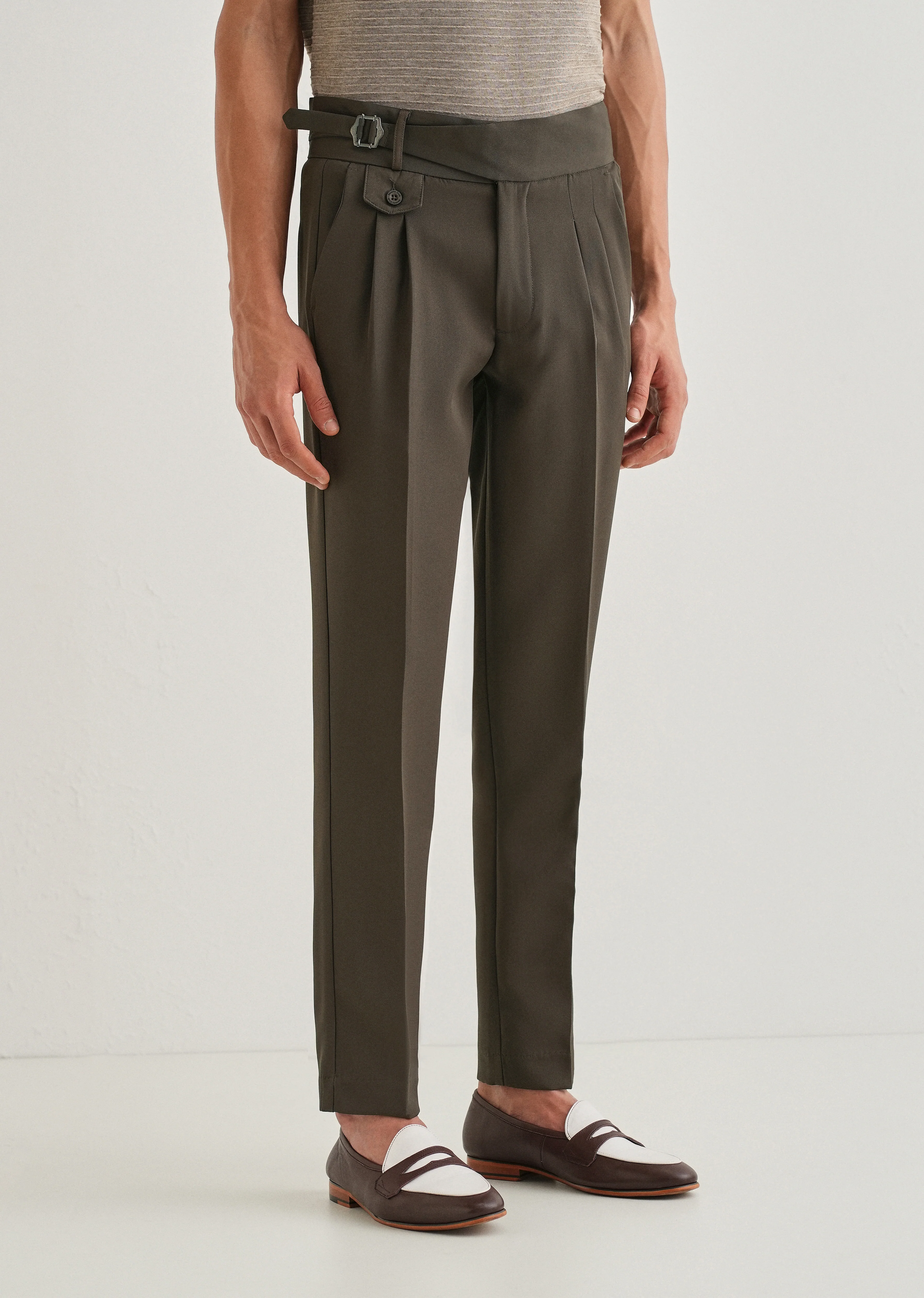 Cloudy Brown Gurkha Pant - Image 4
