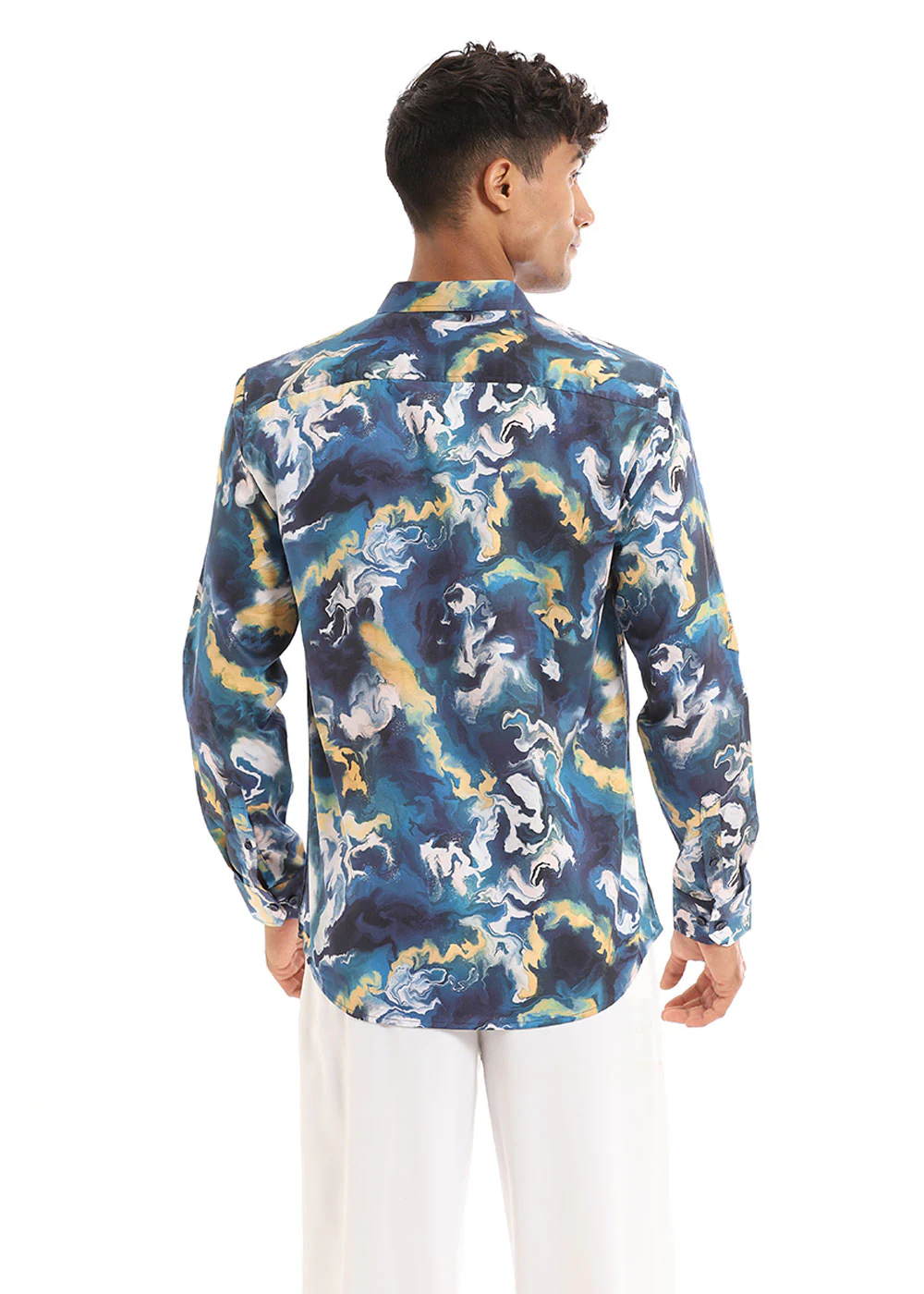 Contemporary Marble Printed Shirt - Image 5