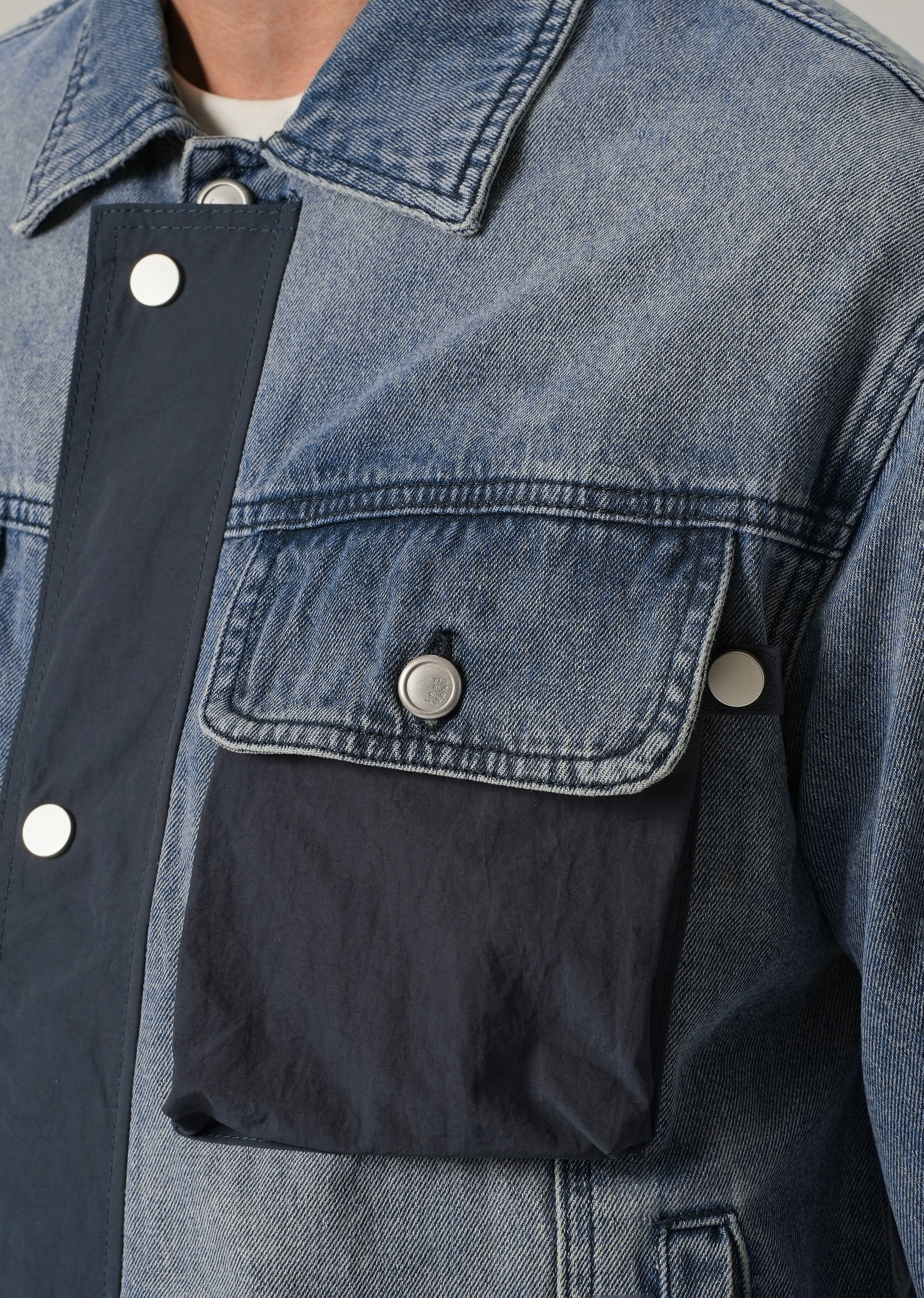 Contrast Panel Denim Jacket - Image 5