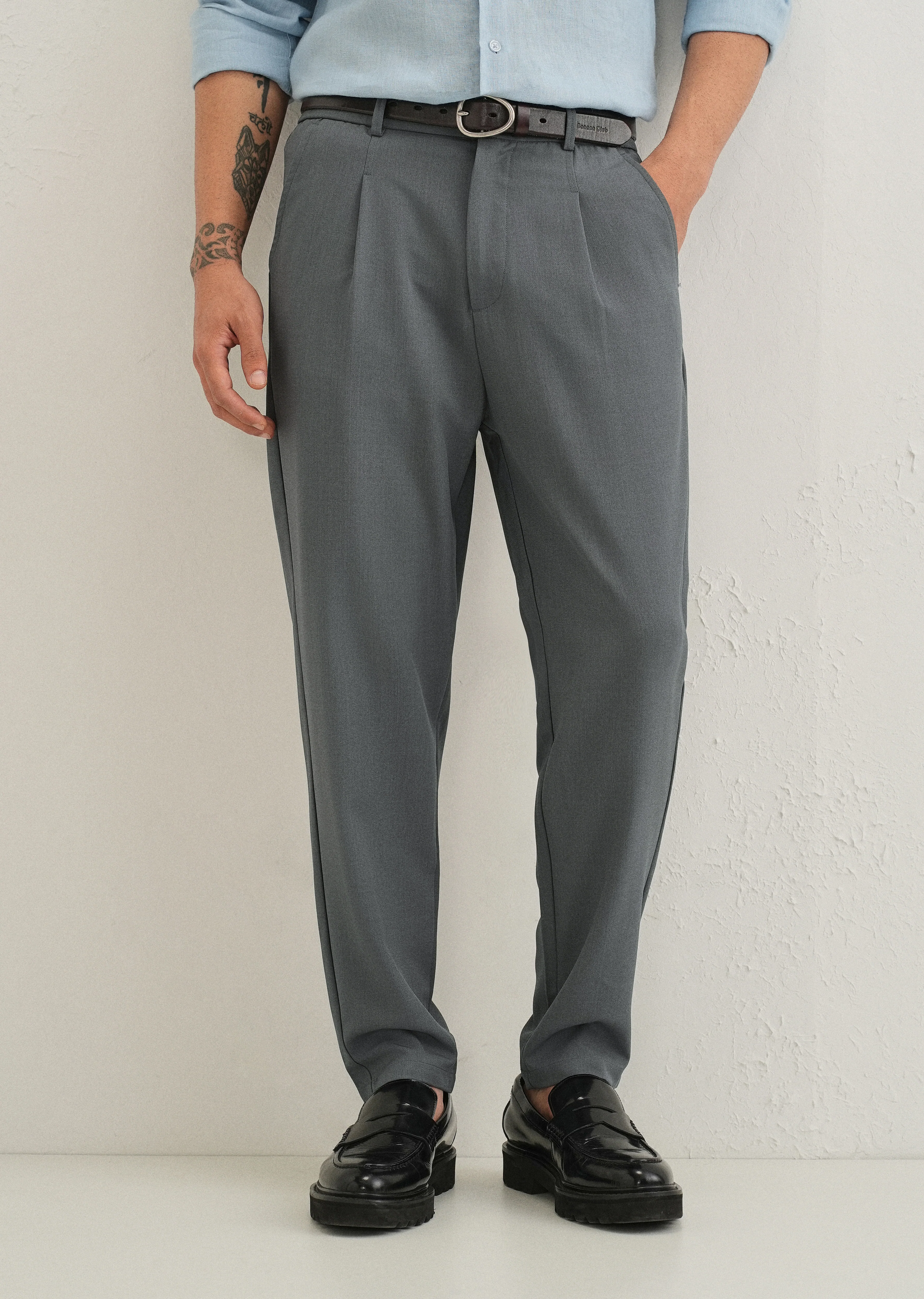 Cool Grey Korean Pant - Image 7