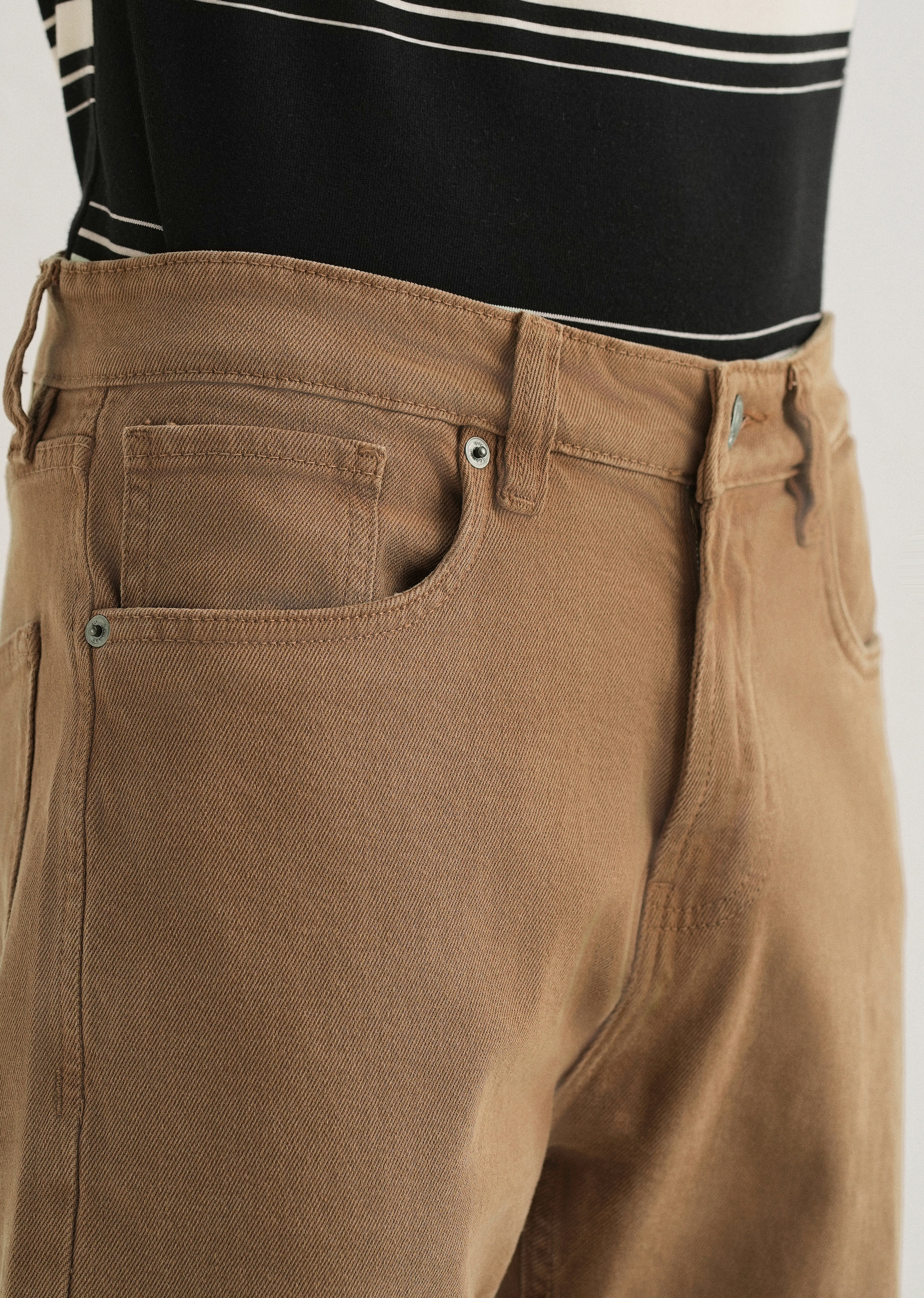 Copper Brown Straight Fit Denim - Image 5