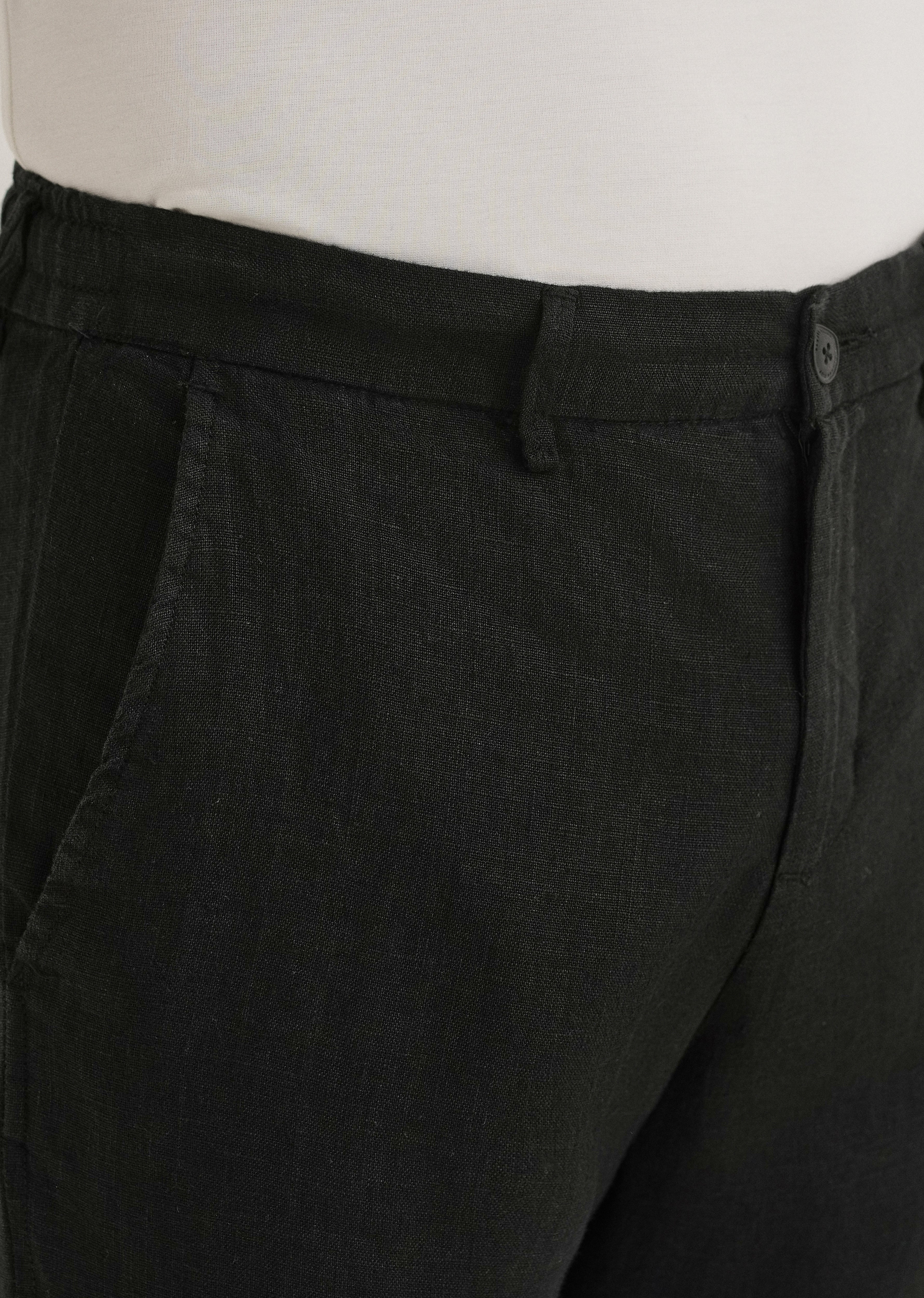 Cosmic Black Linen Pant - Image 5