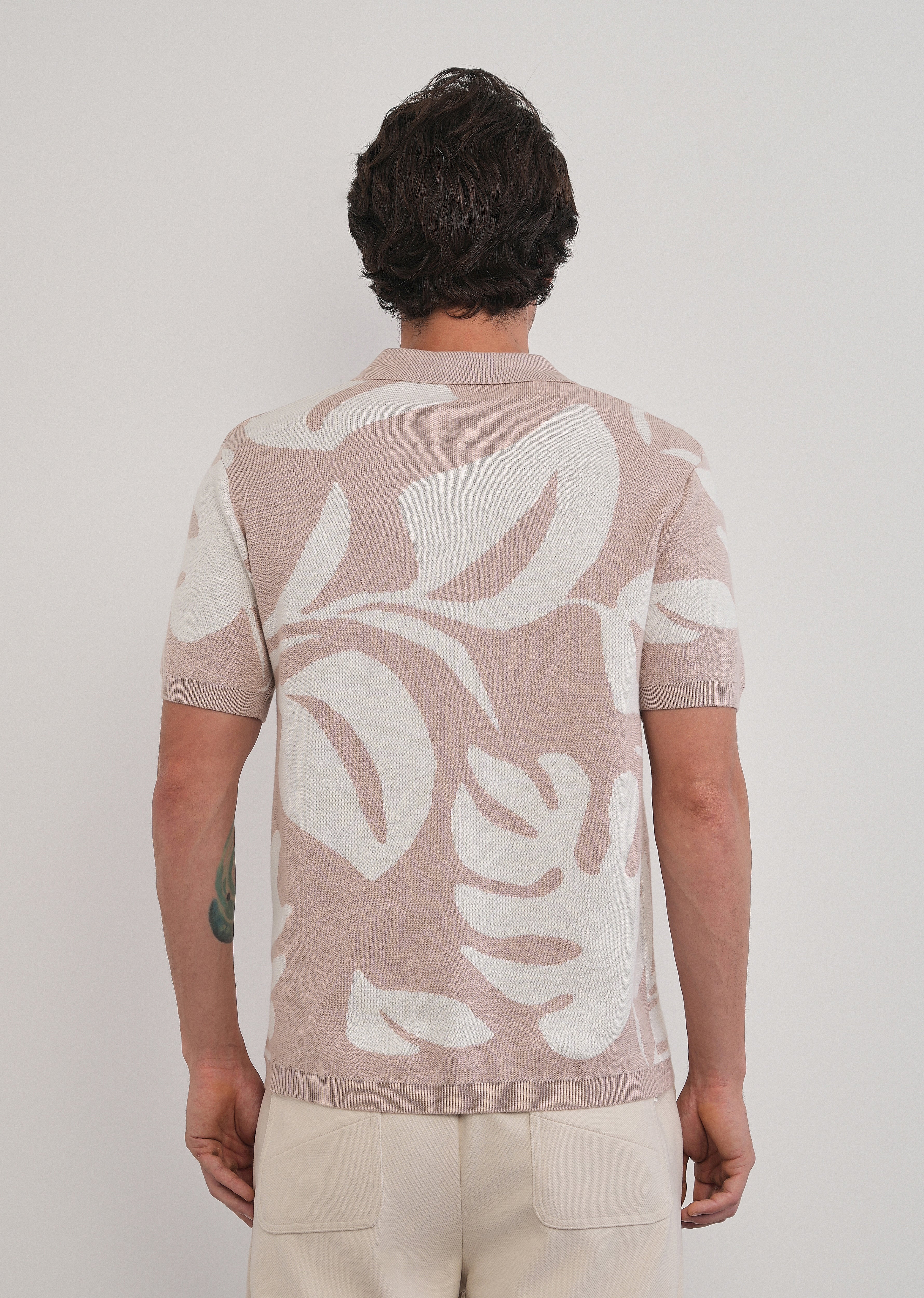 Cotton Tropical Knitted Polo - Image 2