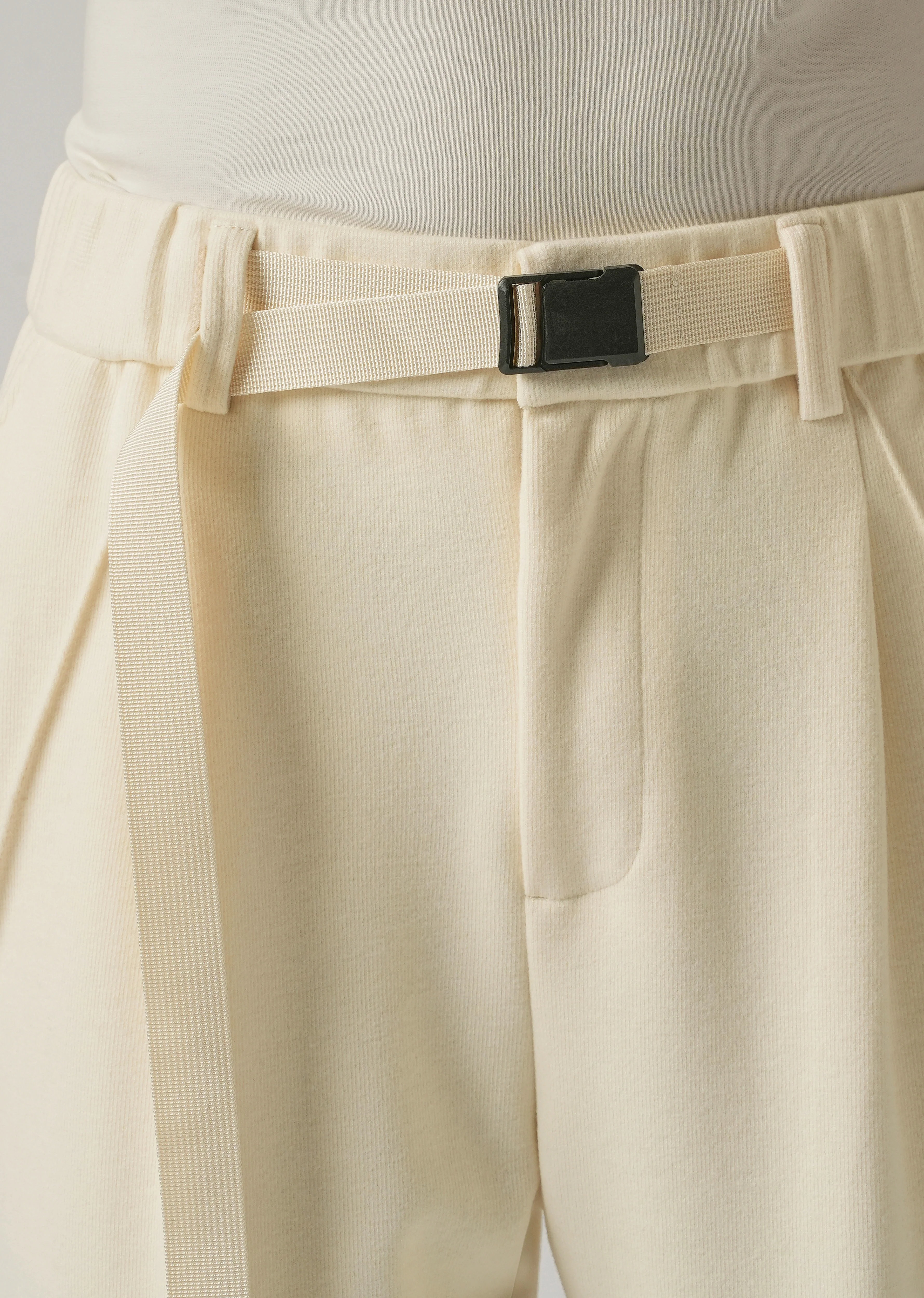 Cream Corduroy Relaxed Fit Pant - Image 5