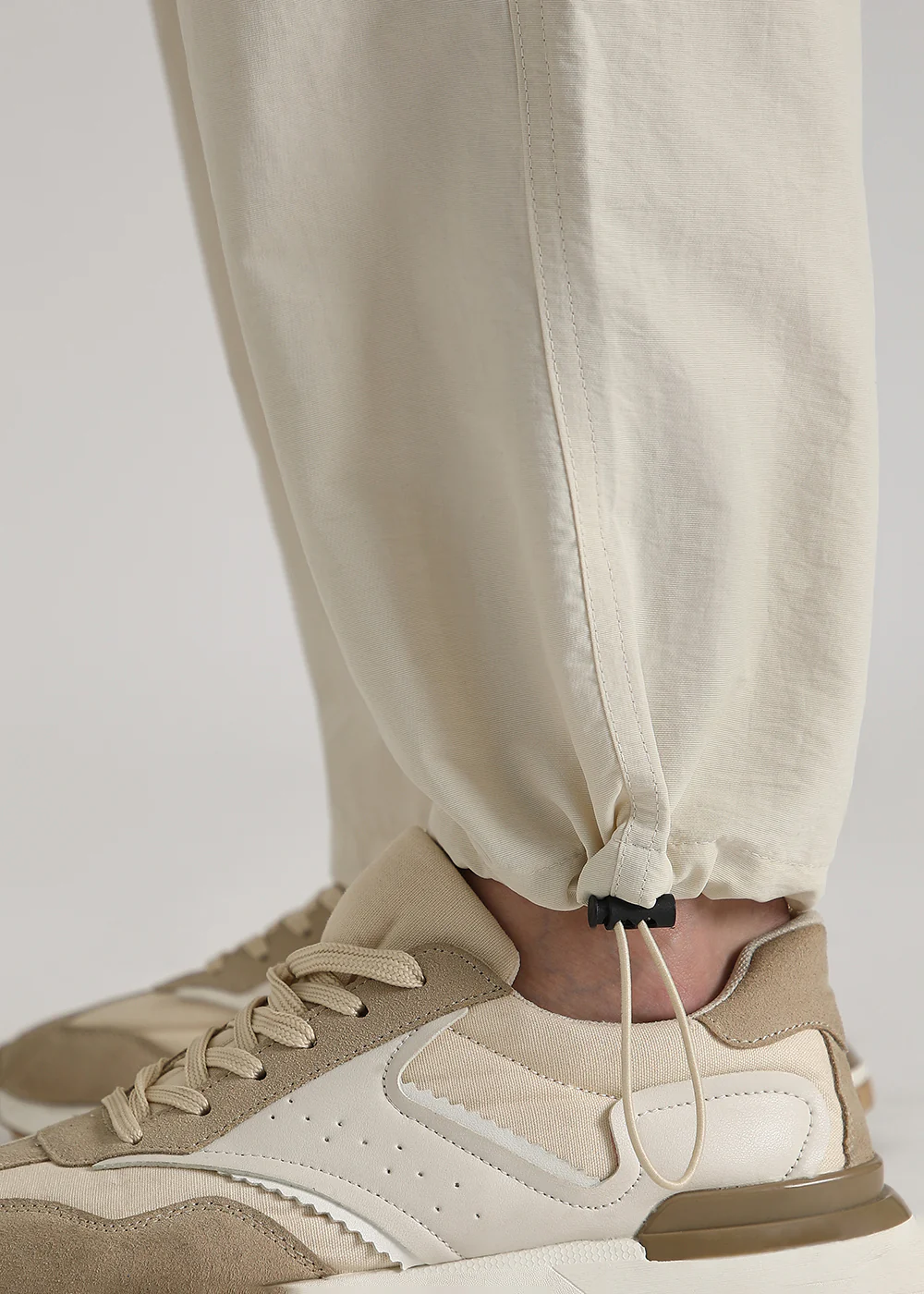 Cream Relaxed Fit Cargo Pant - Image 3
