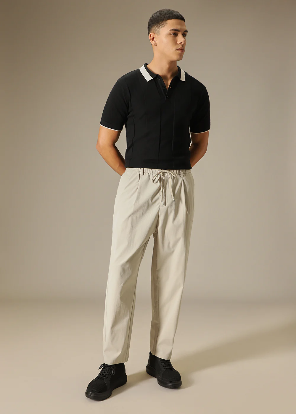 Cream Relaxed Fit Trouser - Image 6