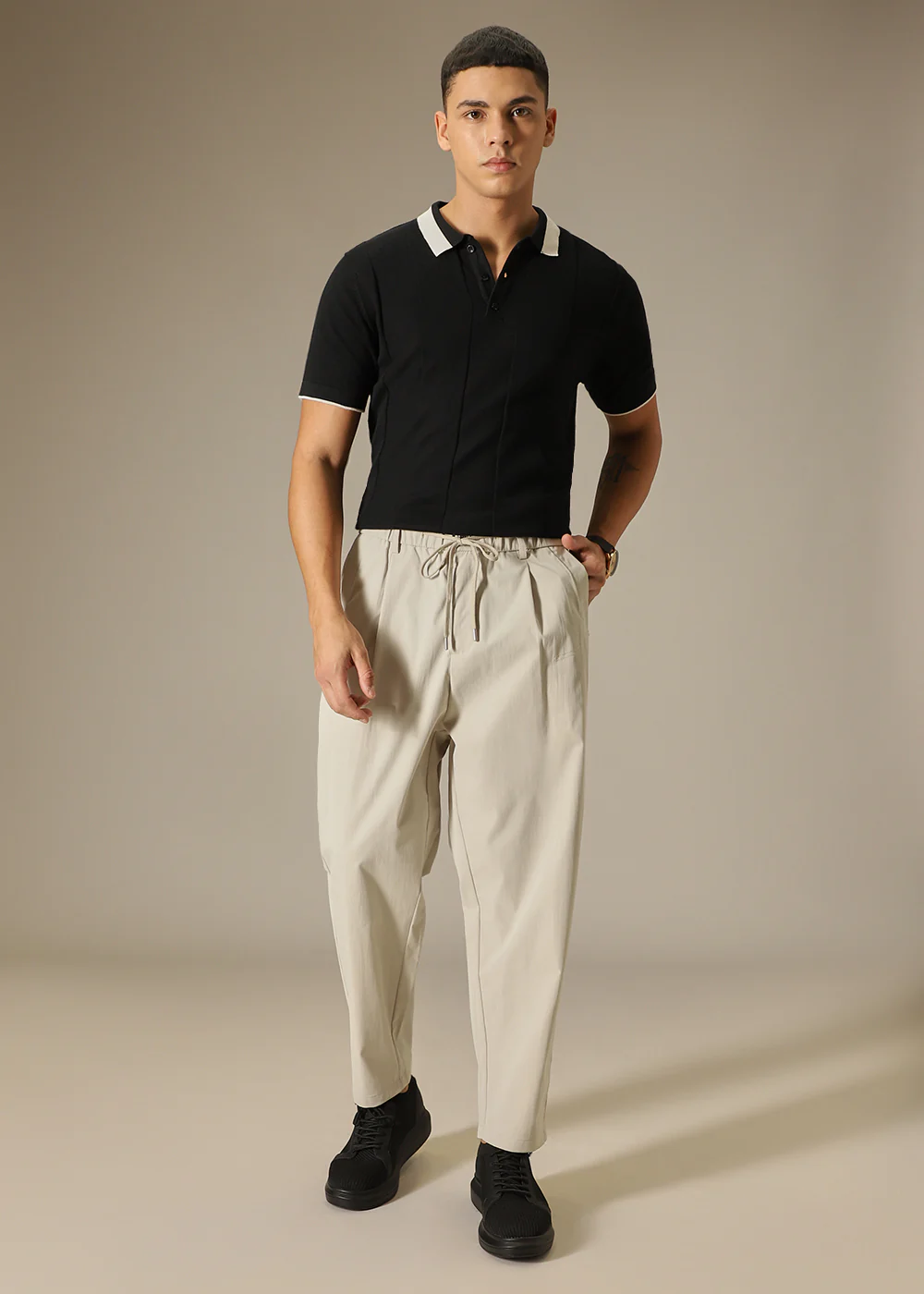 Cream Relaxed Fit Trouser - Image 8