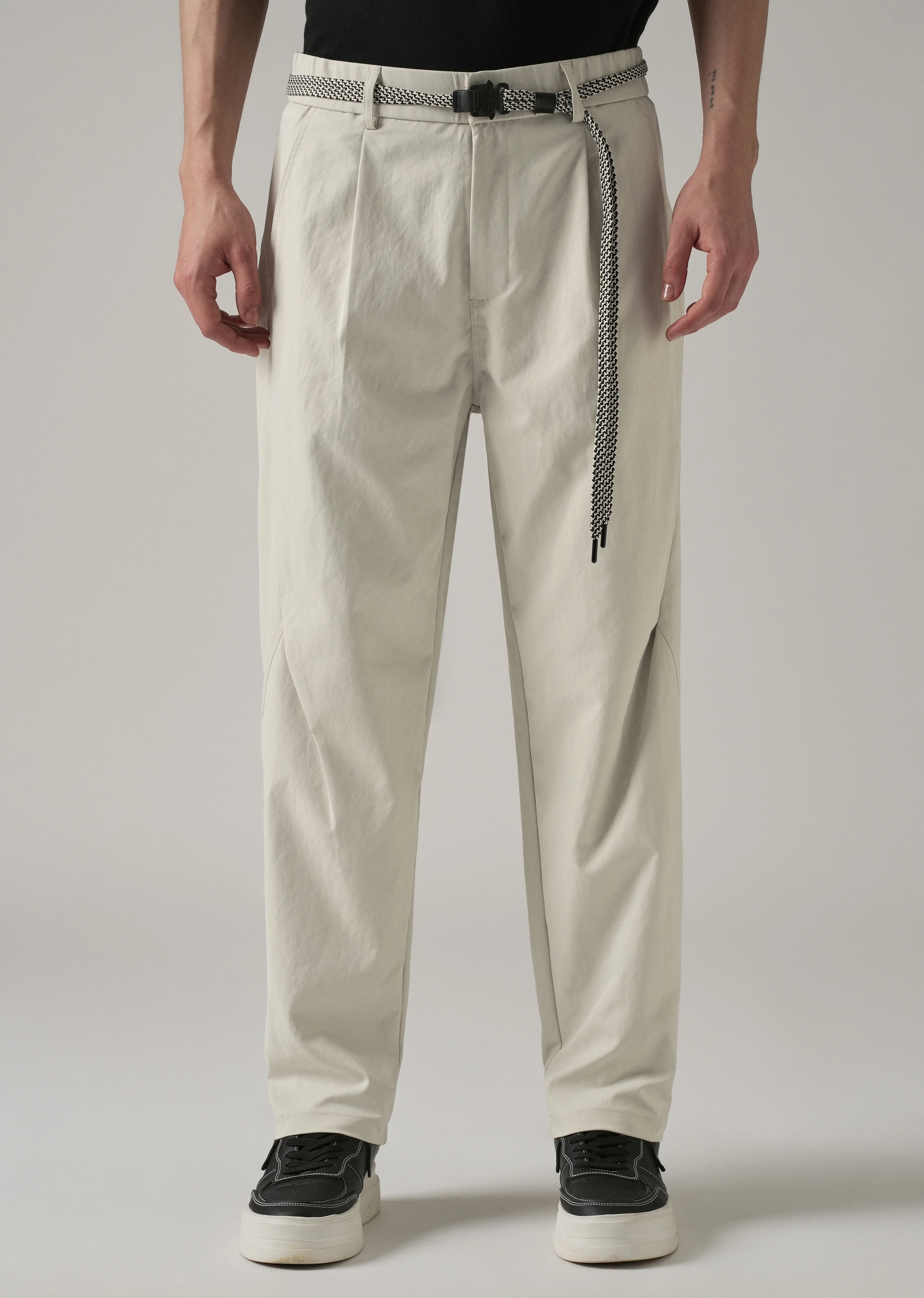 Cream Stone Wash Pant - Image 3