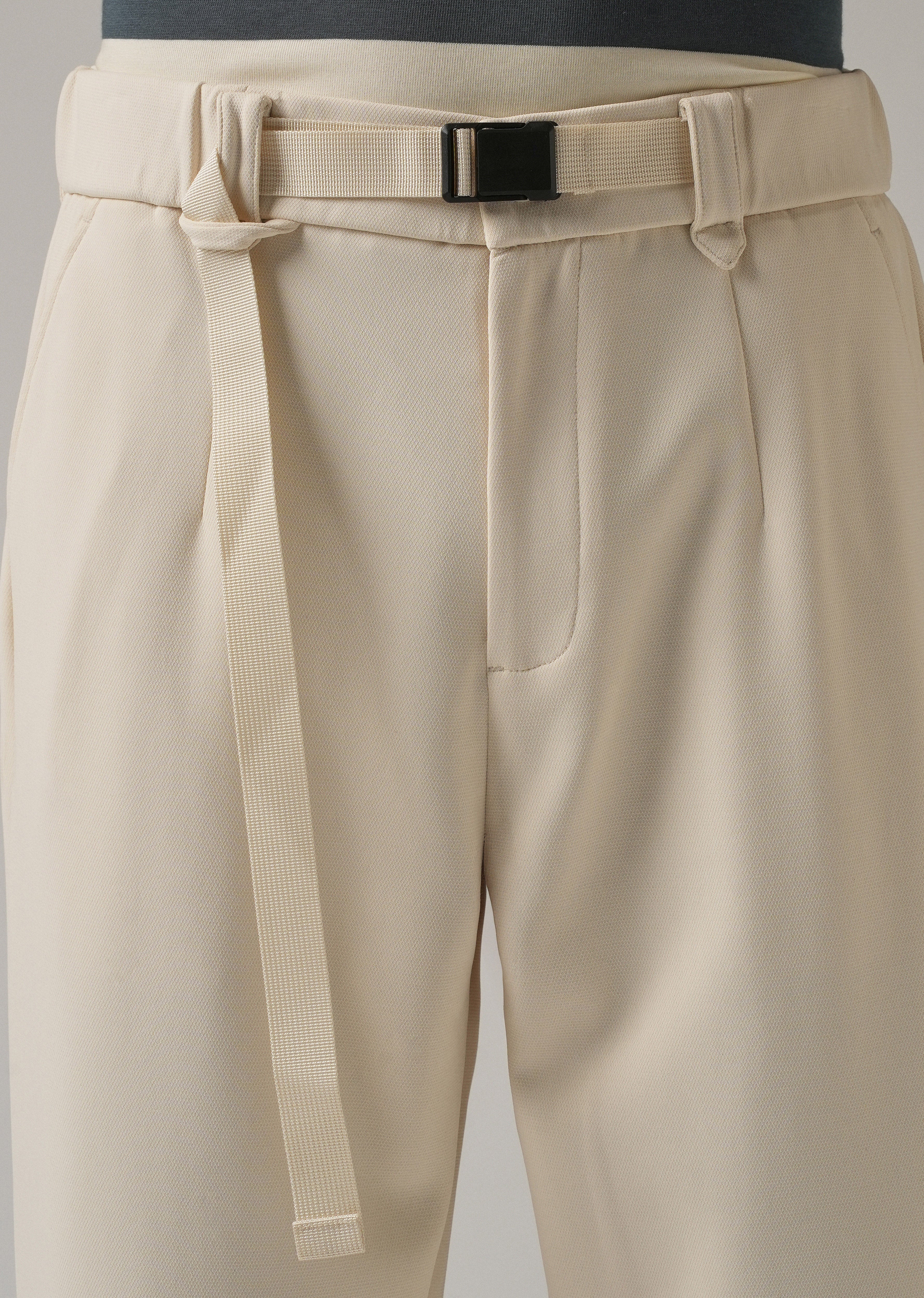 Cream Stretch Elasticated Pant - Image 5
