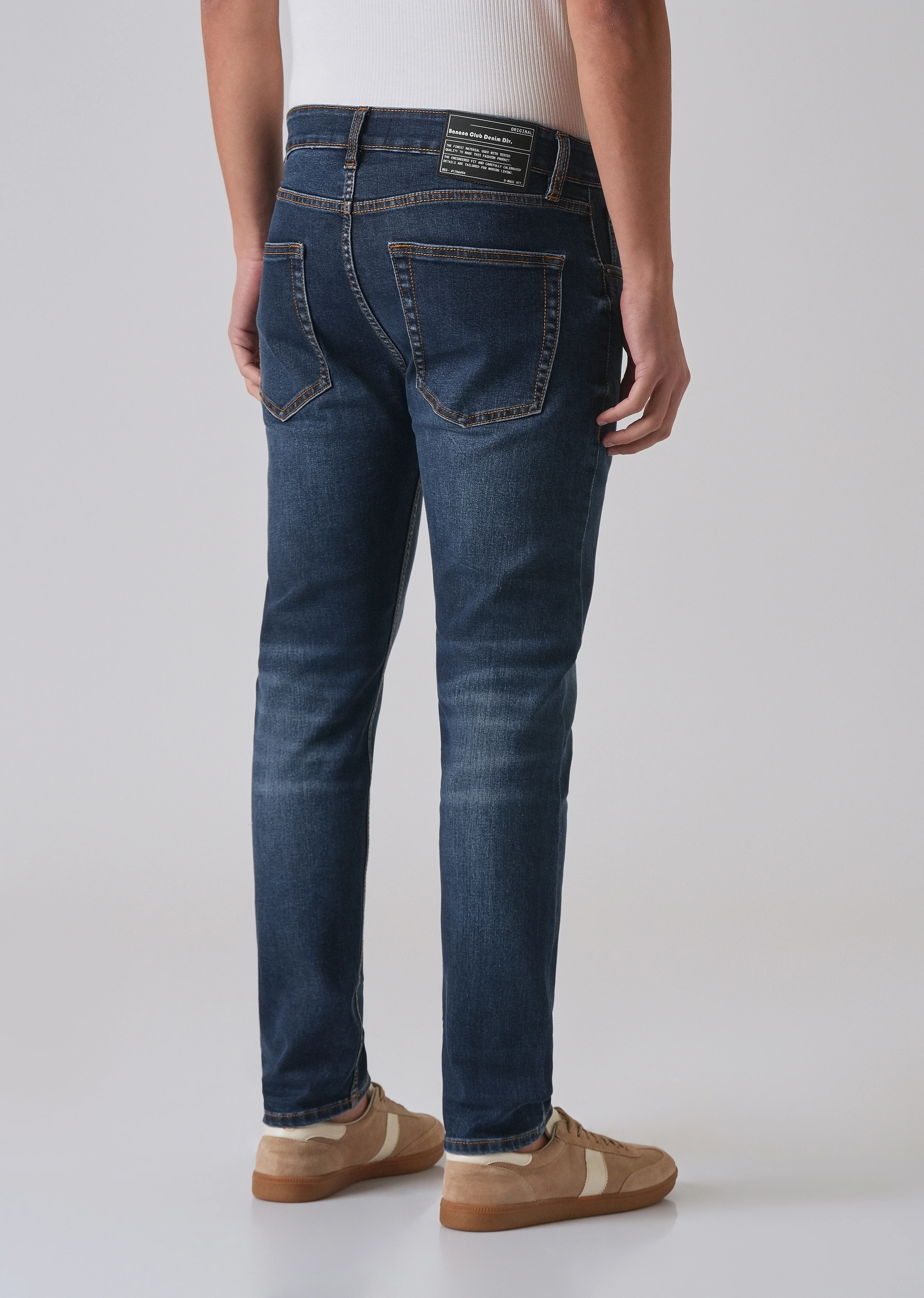 Dark Blue Slim fit Jeans - Image 2