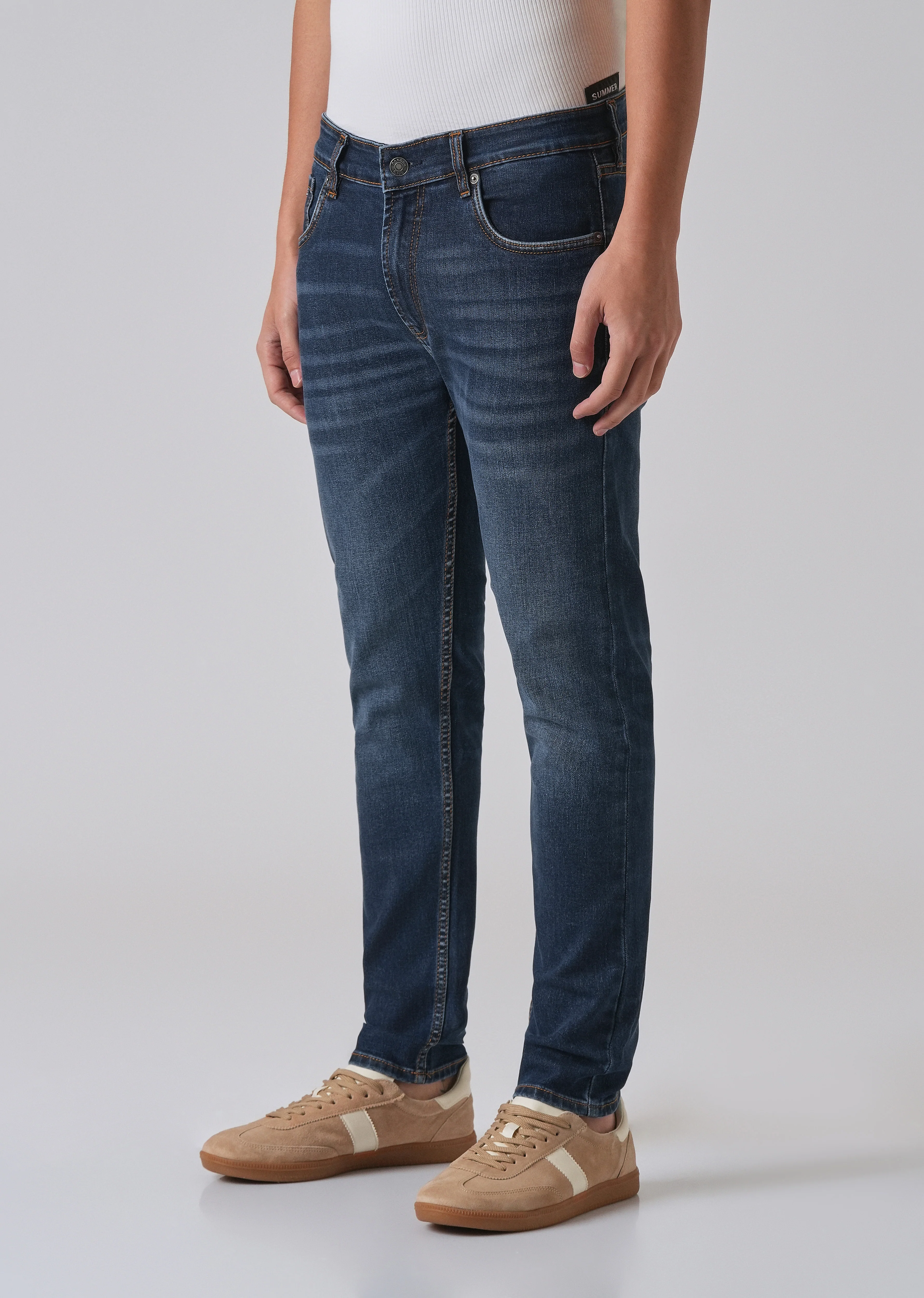 Dark Blue Slim fit Jeans - Image 4