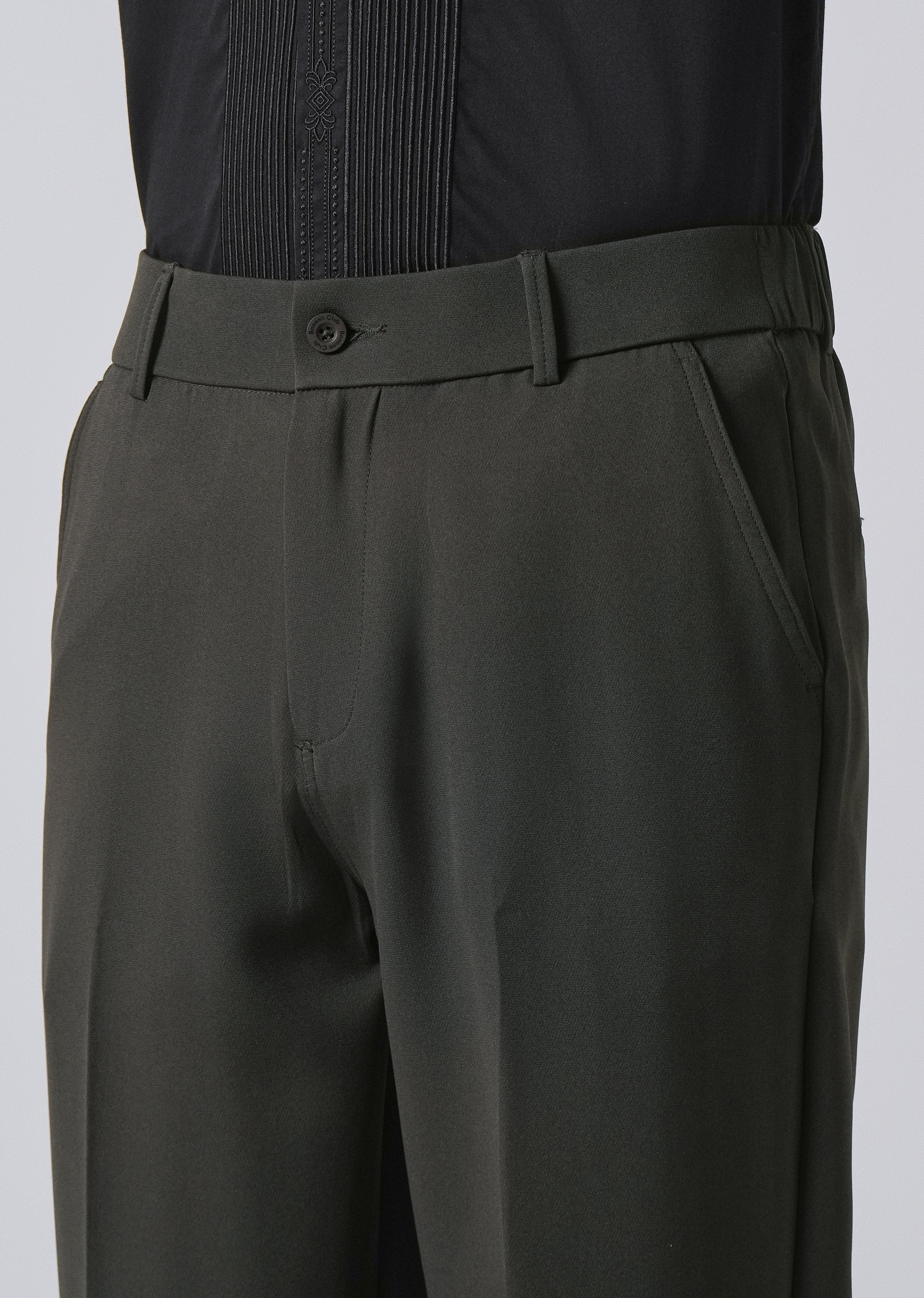 Dark Green Relaxed Fit Trousers - Image 5
