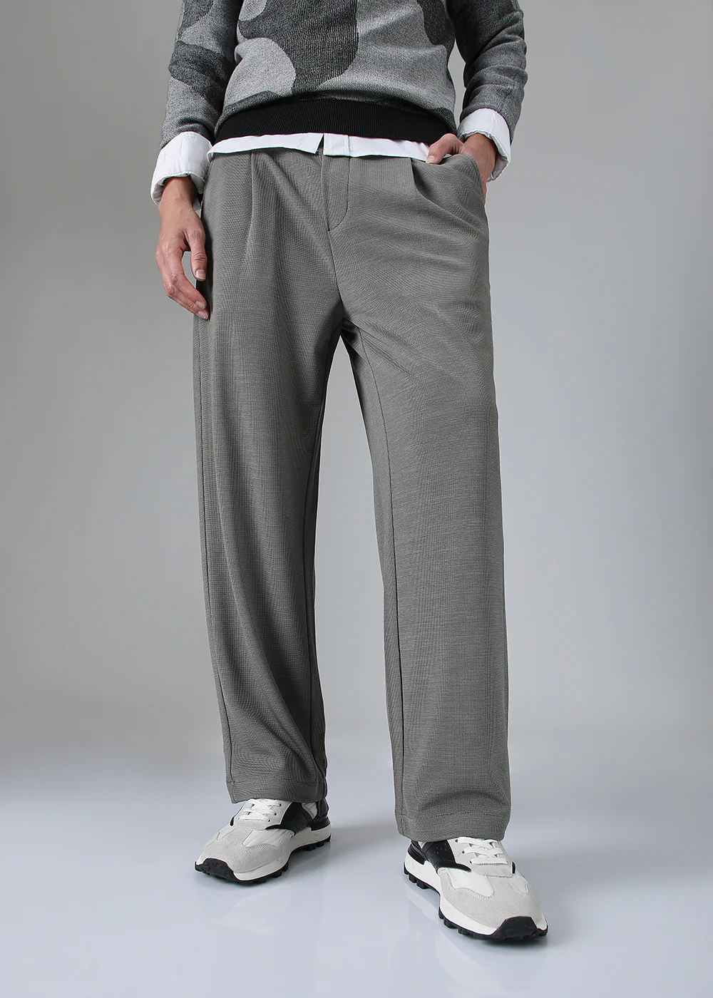 Dark Grey Korean Pants - Image 3