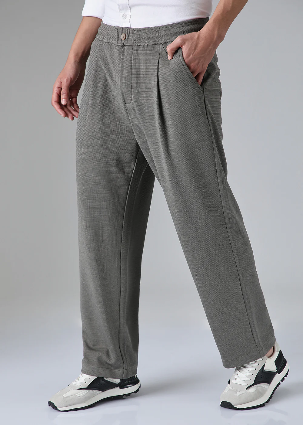 Dark Grey Korean Pants - Image 6