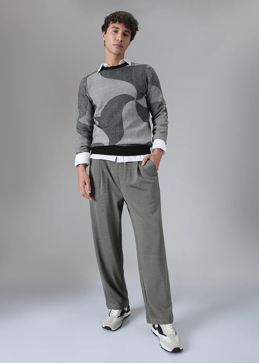 Dark Grey Korean Pants - Image 7