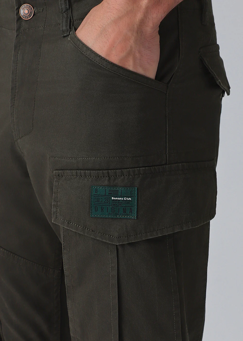 Dark Olive Cargo Pant - Image 5