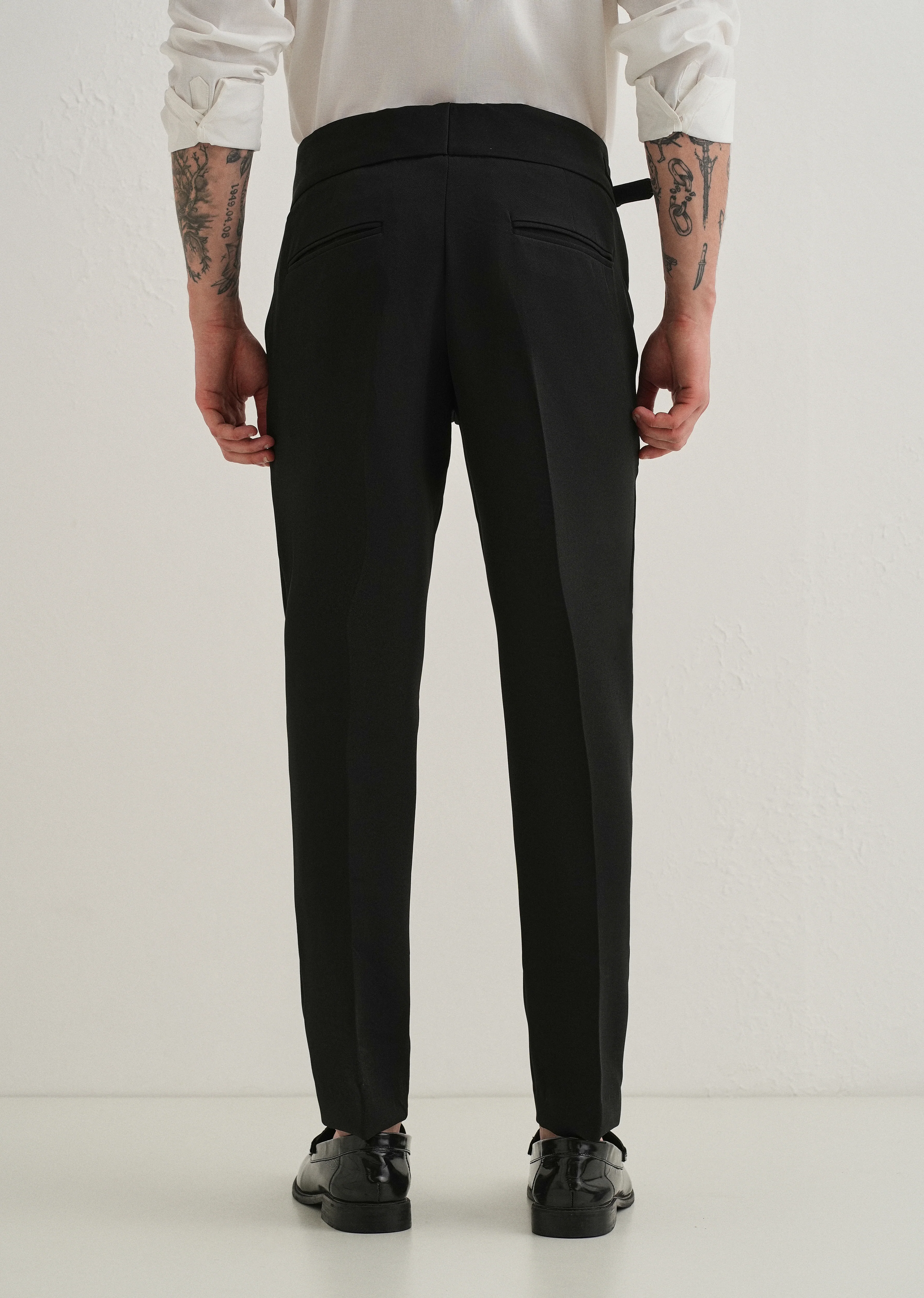 Deep Black Gurkha Pant - Image 2