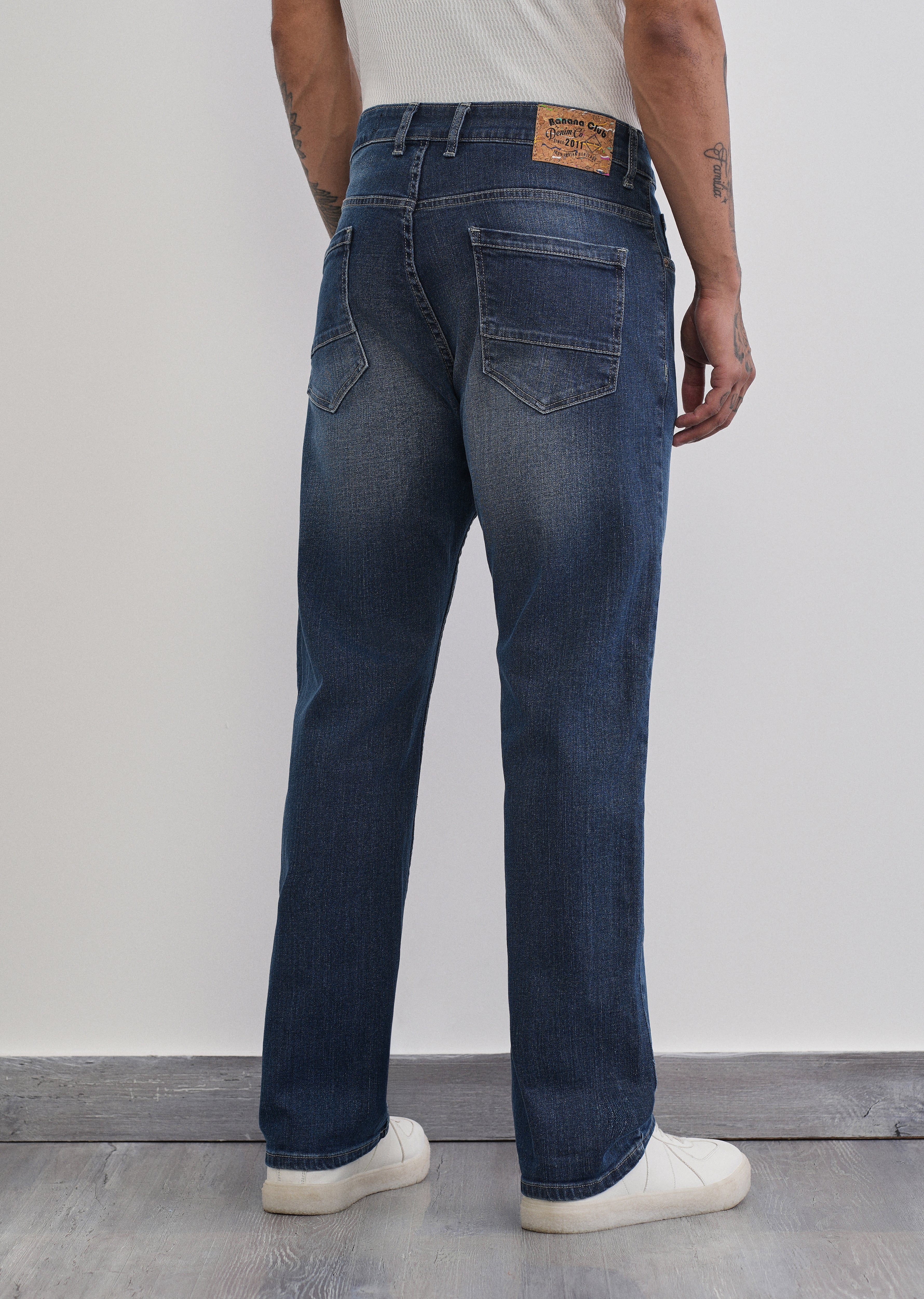 Deep Blue Straight Fit Jeans - Image 2