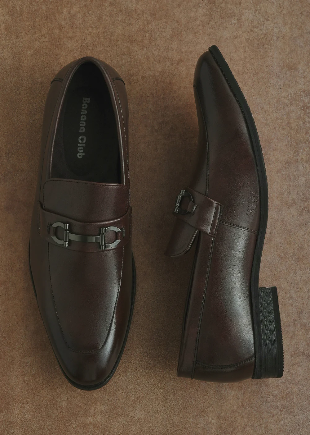 Deep Brown Horsebit Loafers