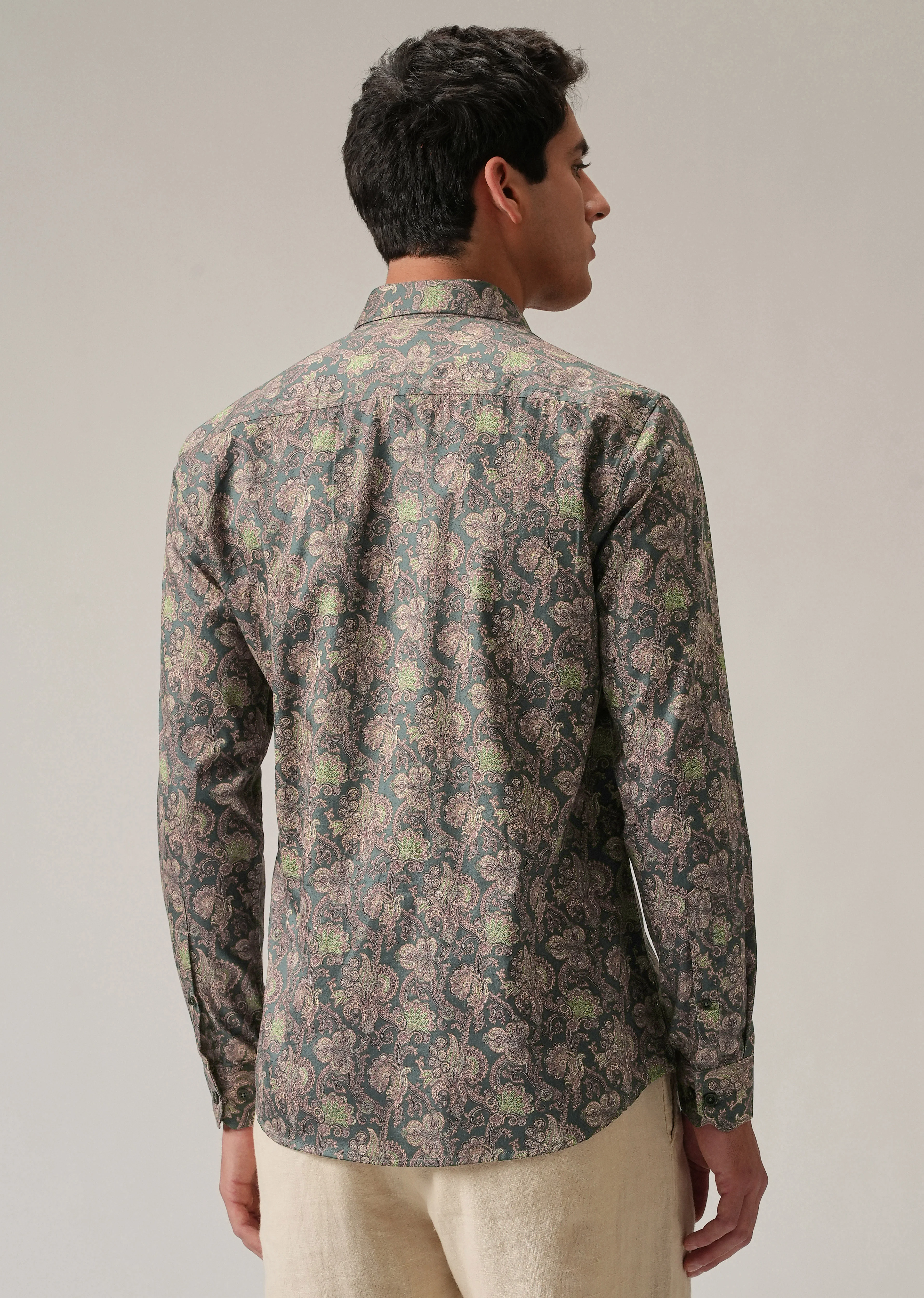 Detailed Motif Print Shirt - Image 2