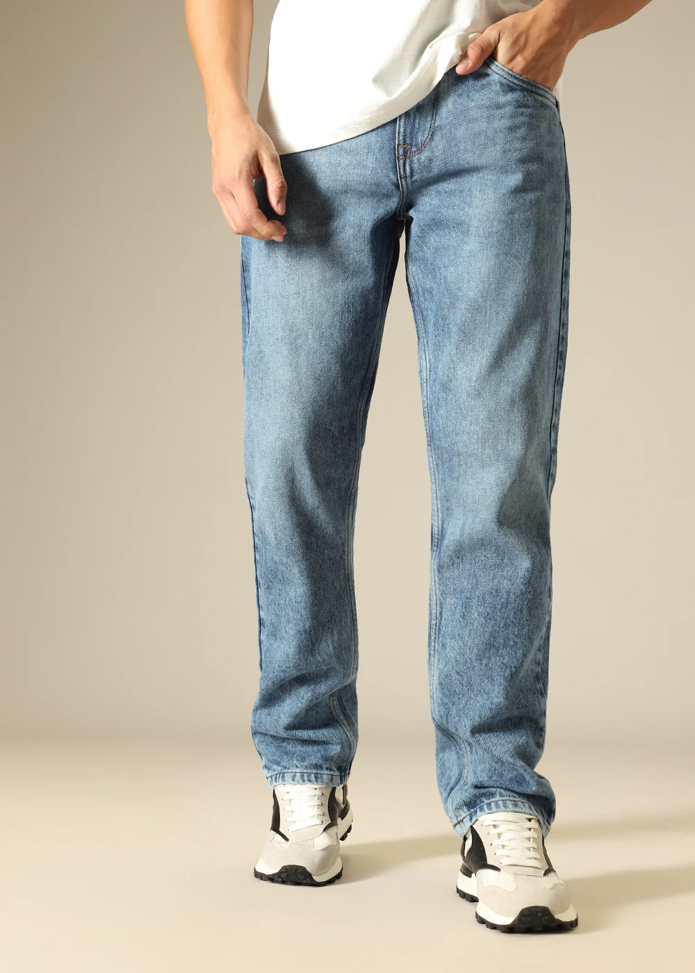 Dusky Blue Wash Denim - Image 4