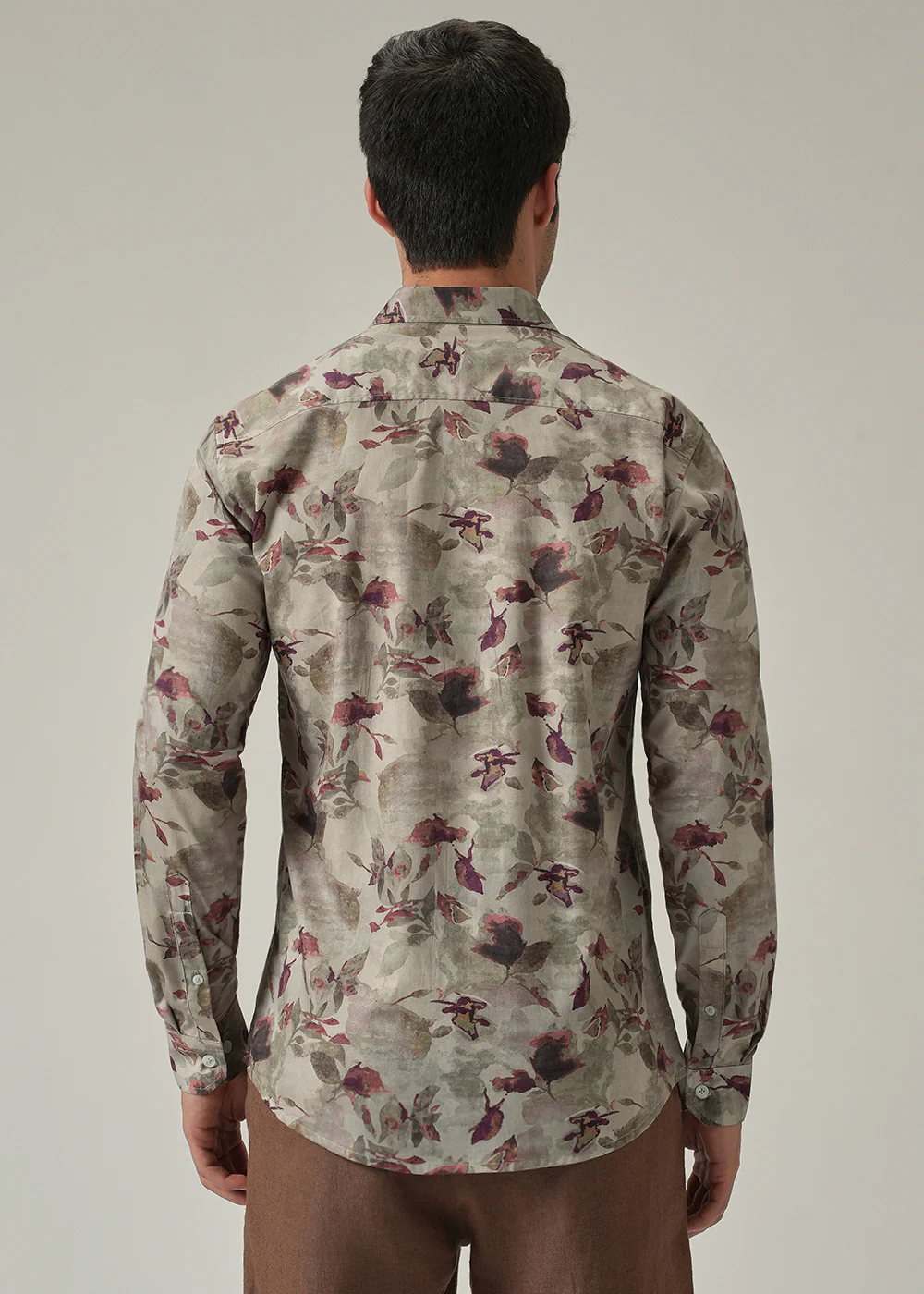 Dusty Rose Floral Print Shirt - Image 2