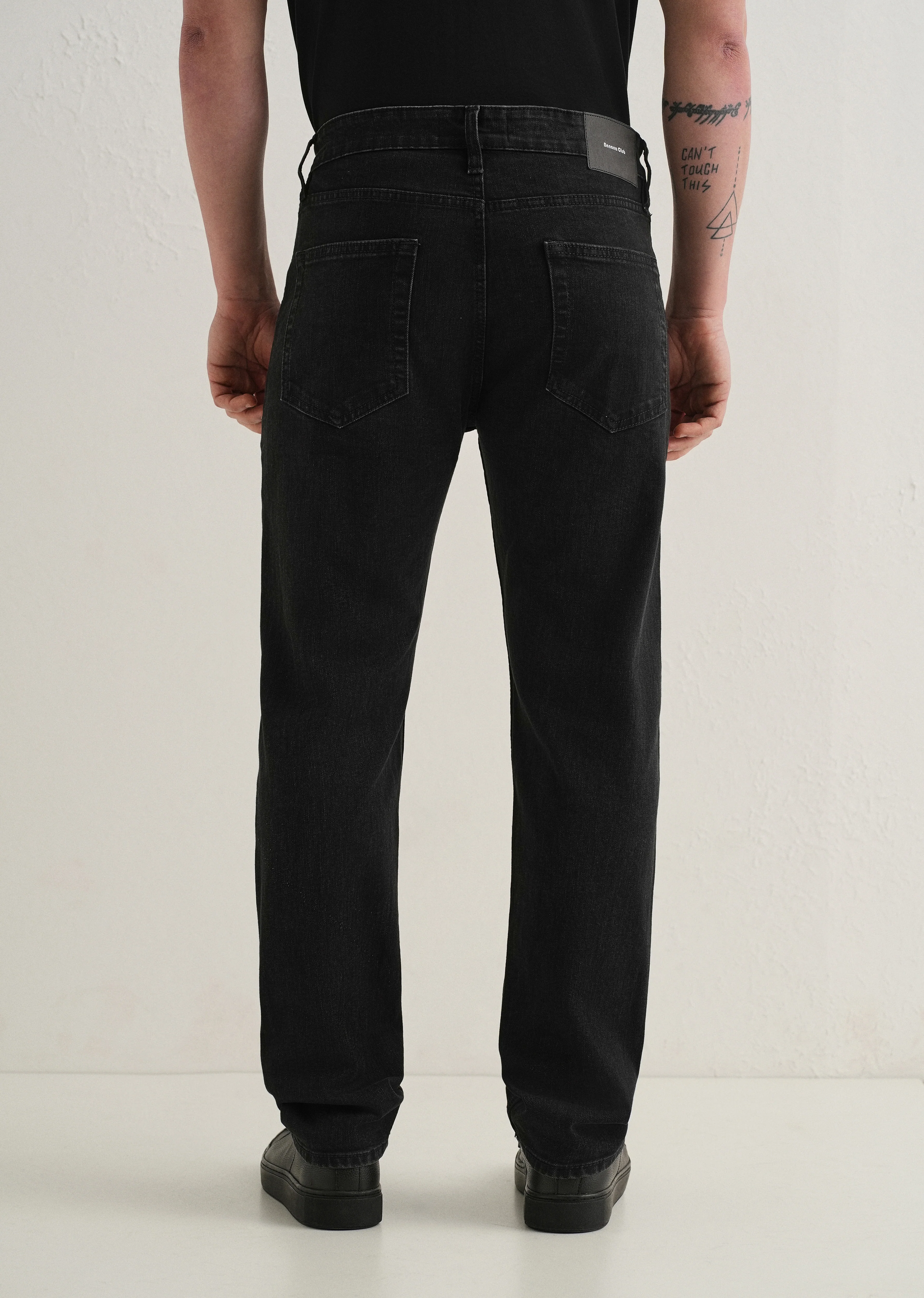 Ebony Black Straight Fit Denim - Image 2