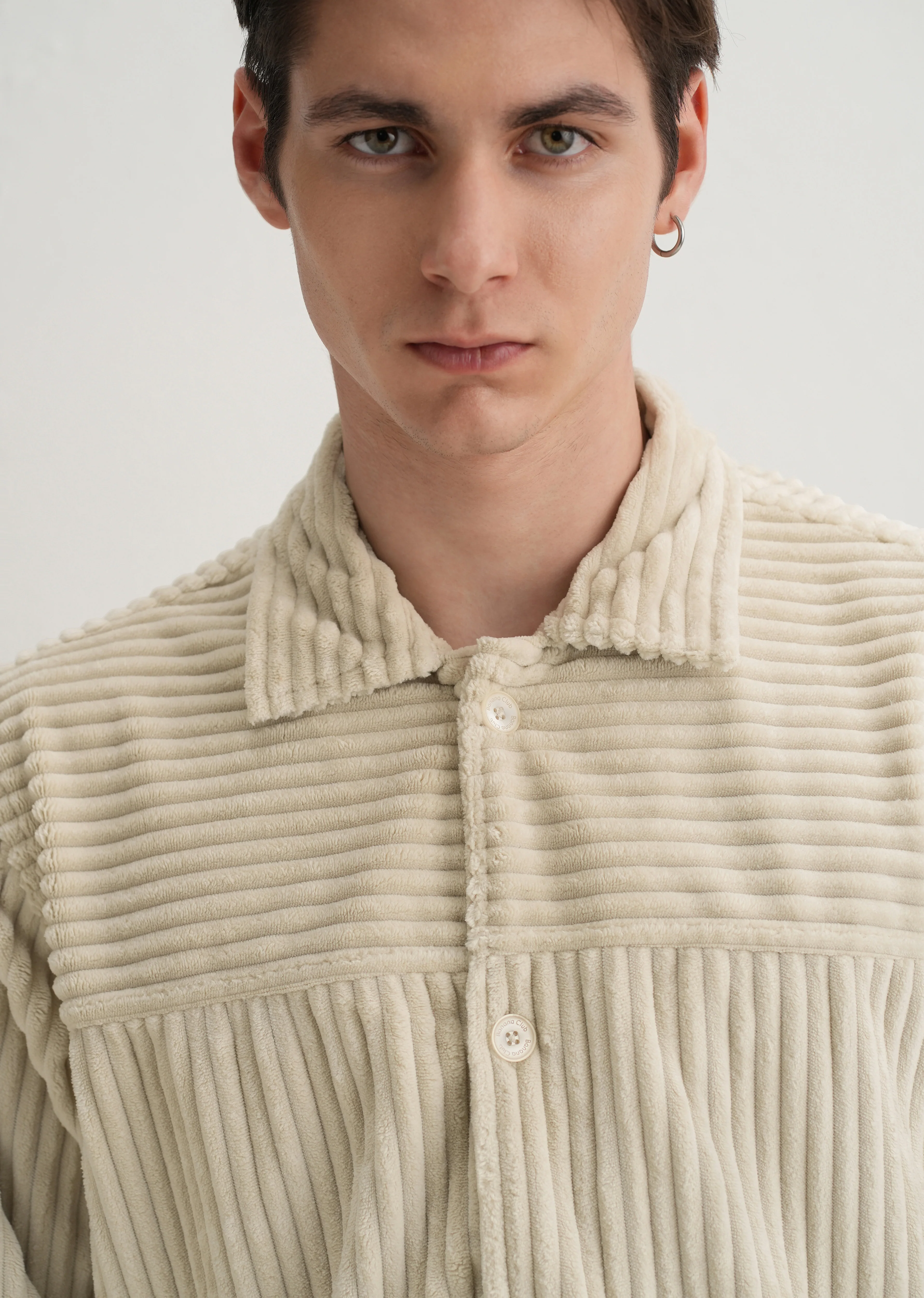 Ecru Corduroy Shacket - Image 6