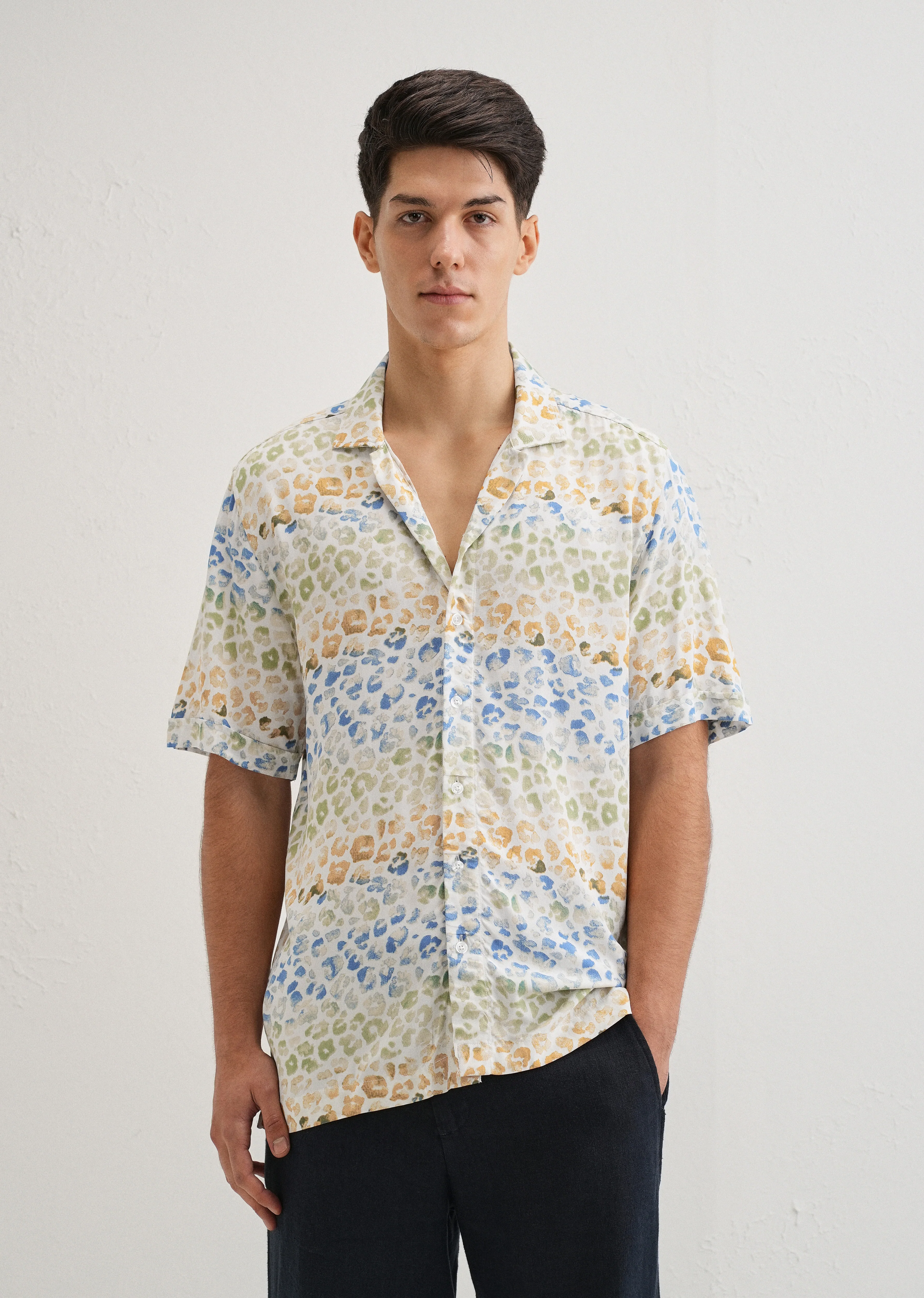 Exotic Fauna Print Half sleeve shirt - Image 3
