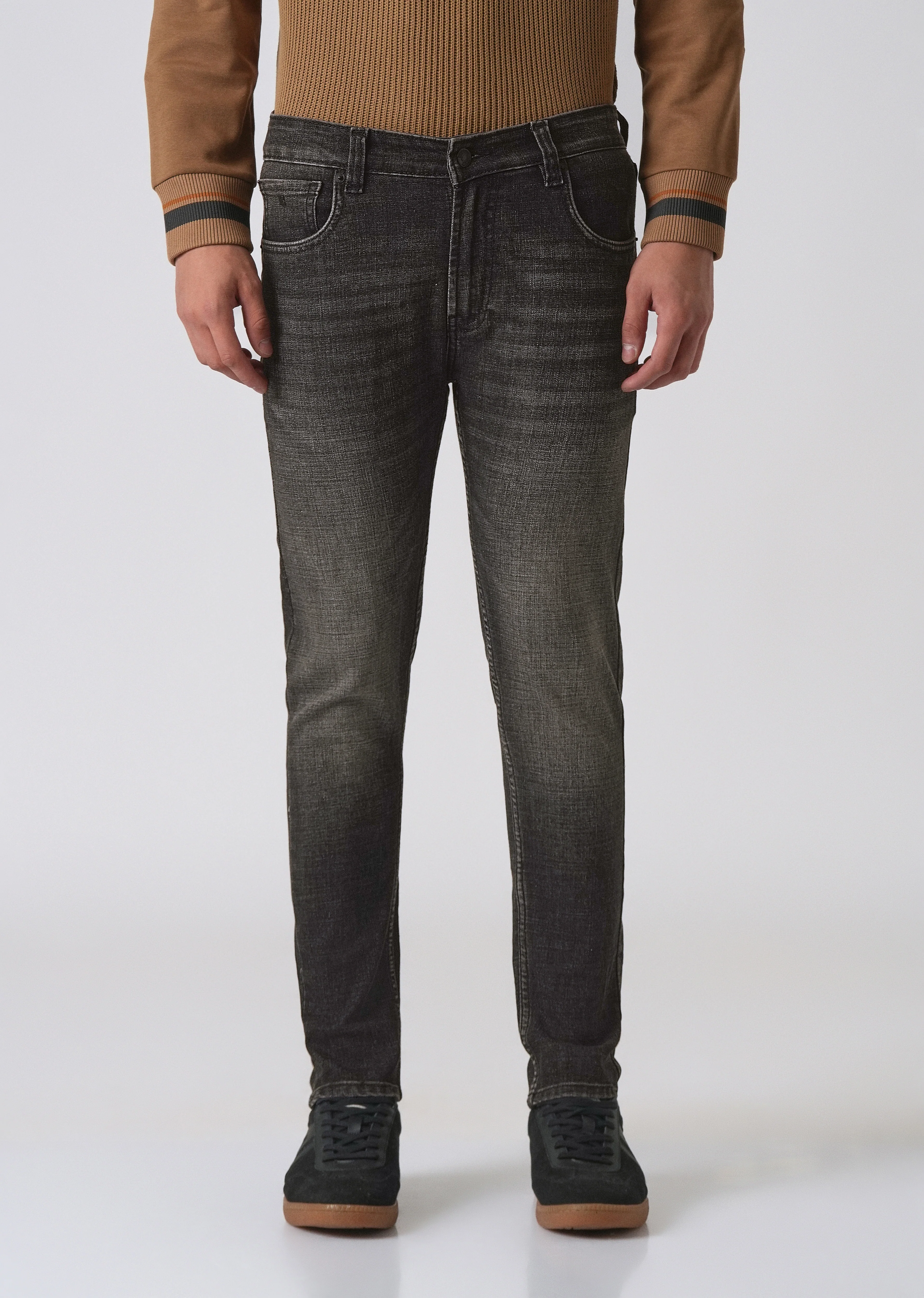 Faded Black Slim Fit Denim - Image 3
