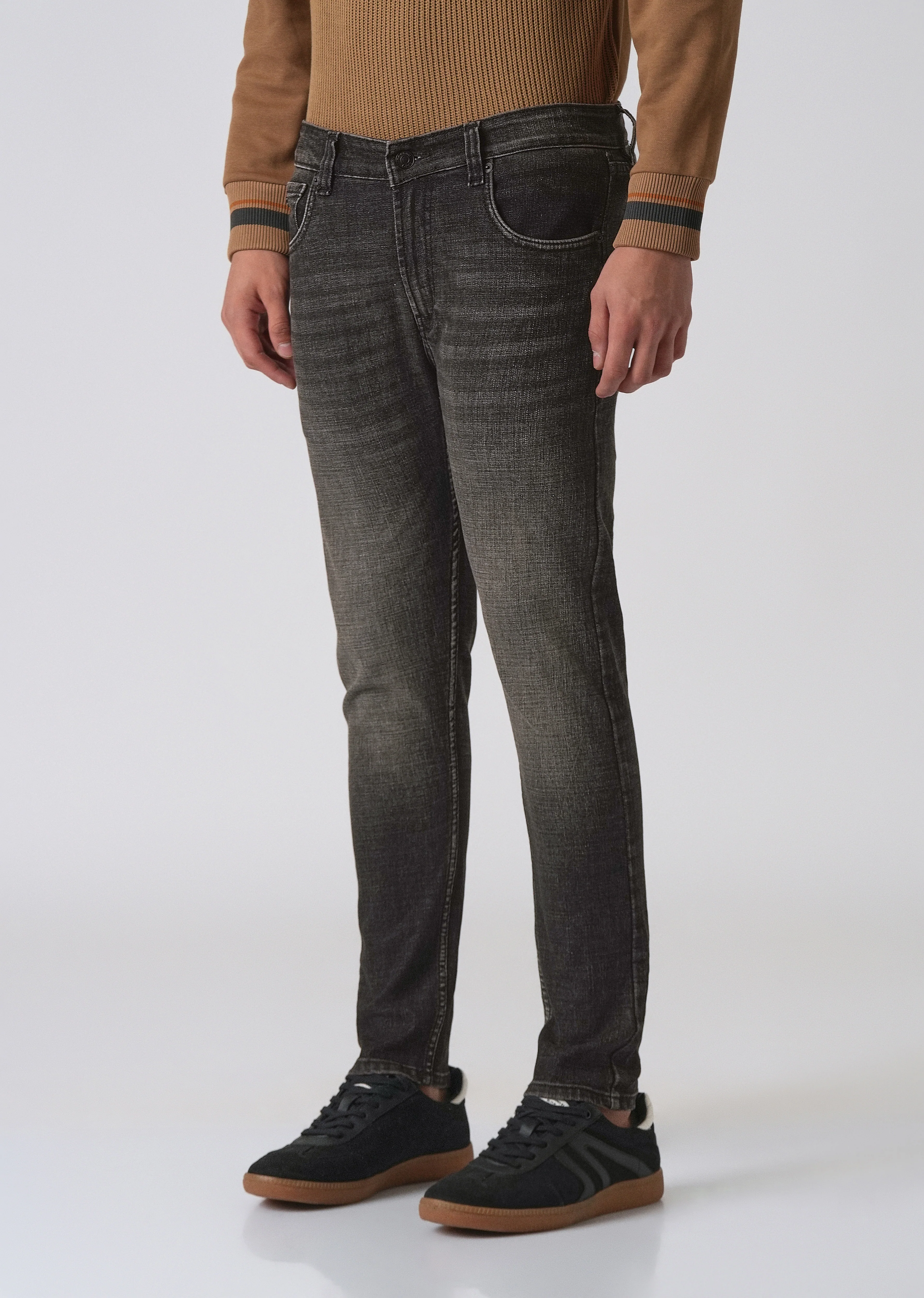 Faded Black Slim Fit Denim - Image 4