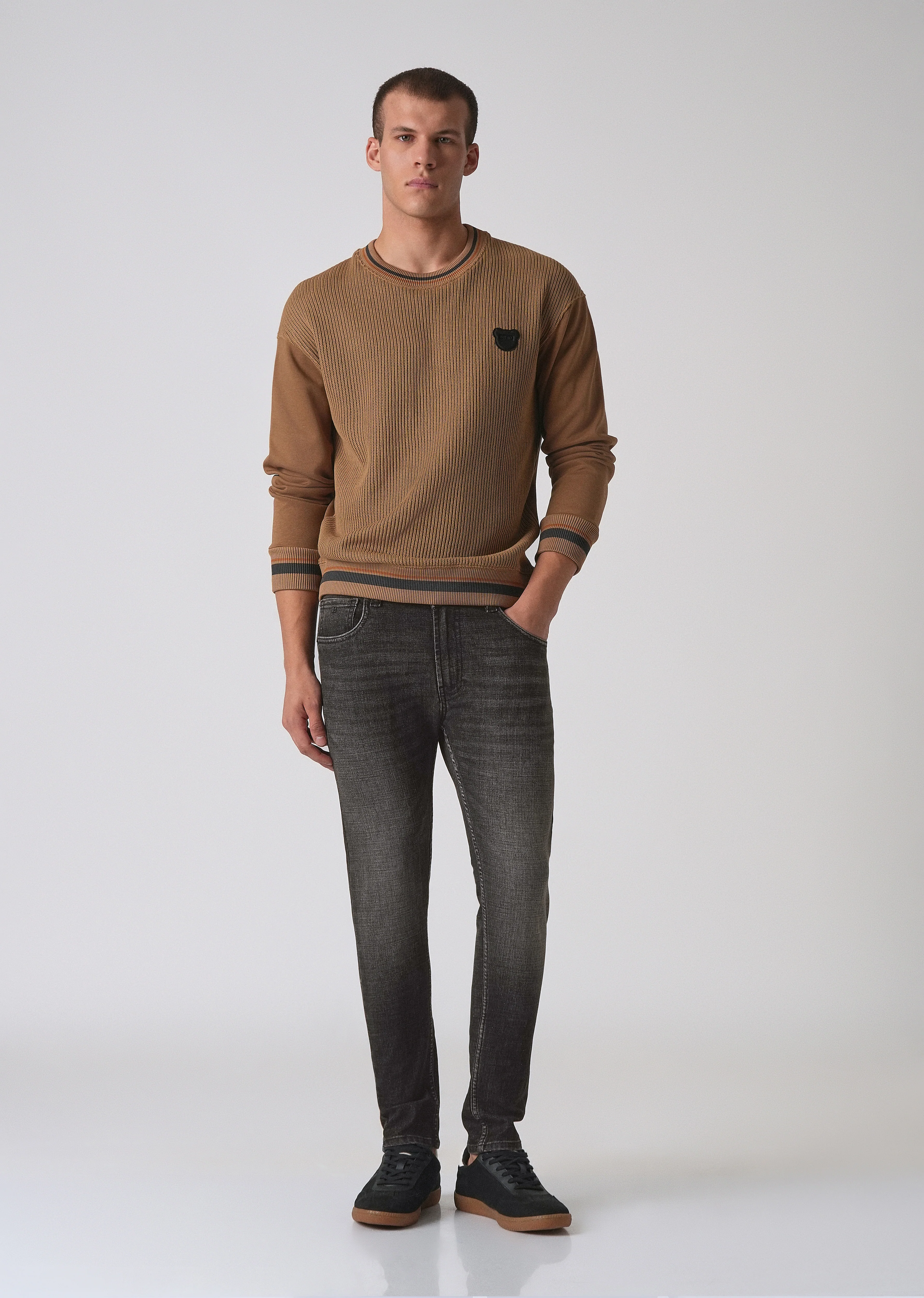 Faded Black Slim Fit Denim - Image 6
