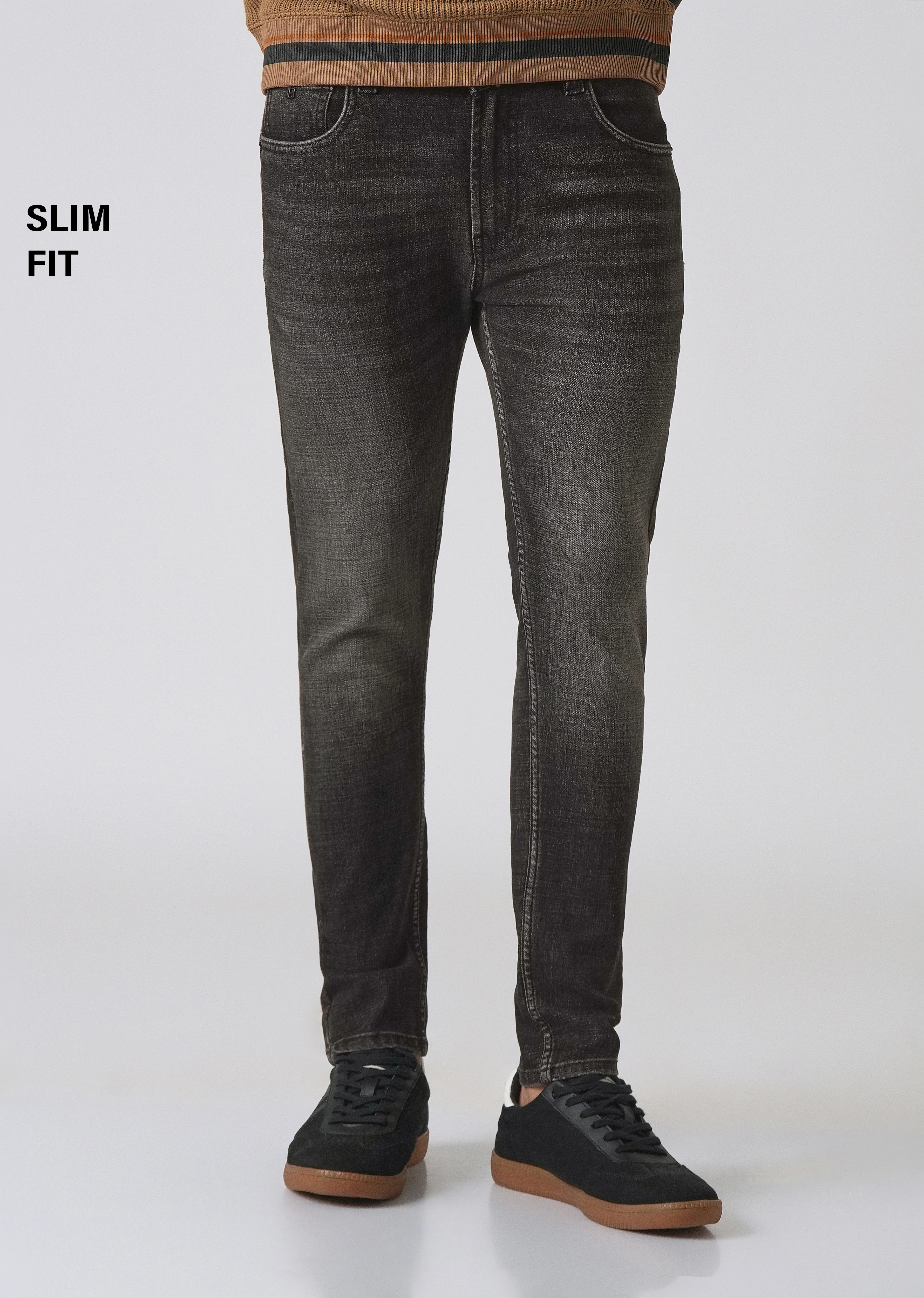 Faded Black Slim Fit Denim - Image 7