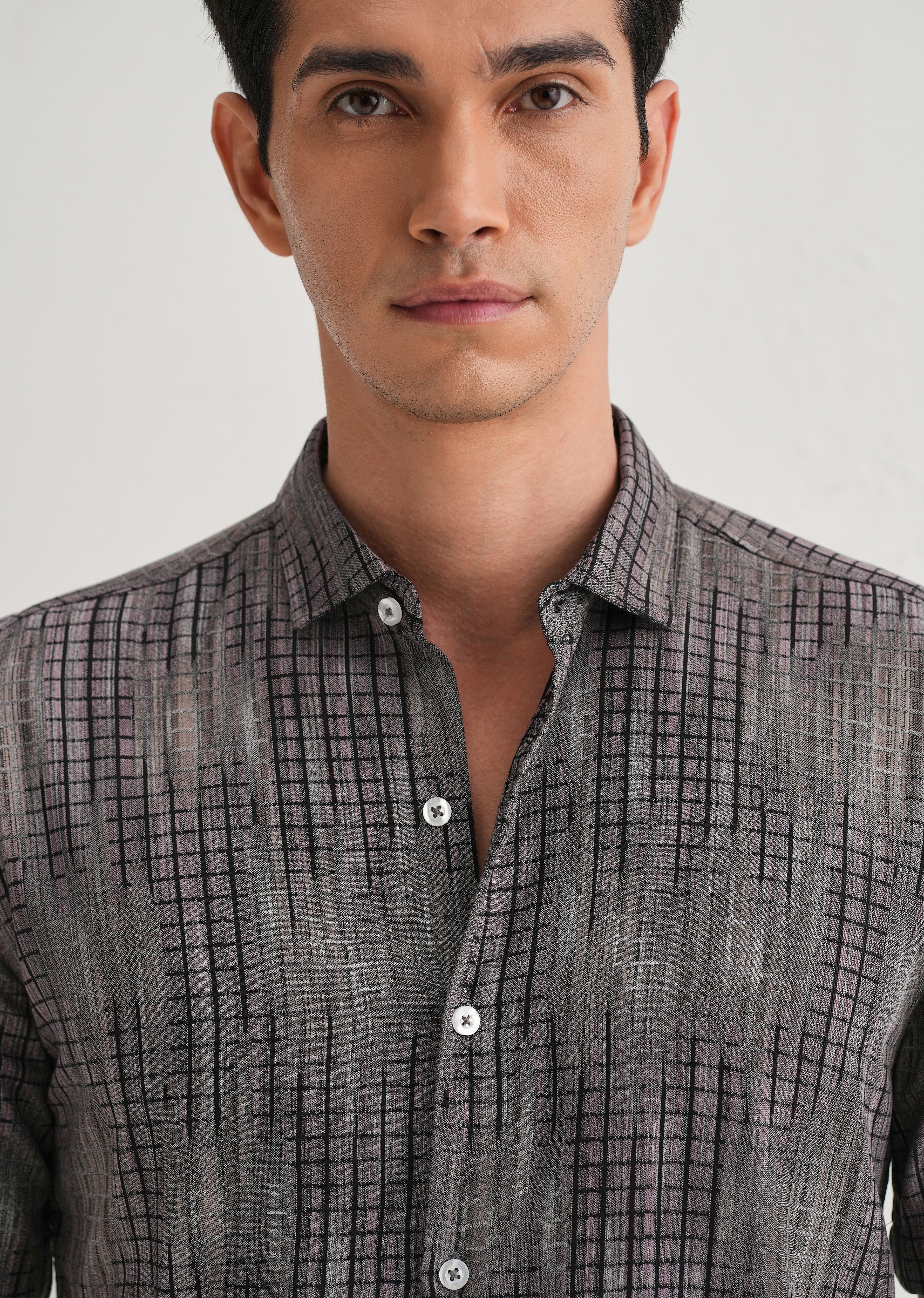 Faded Stripe Pink Print Shirt - Image 5