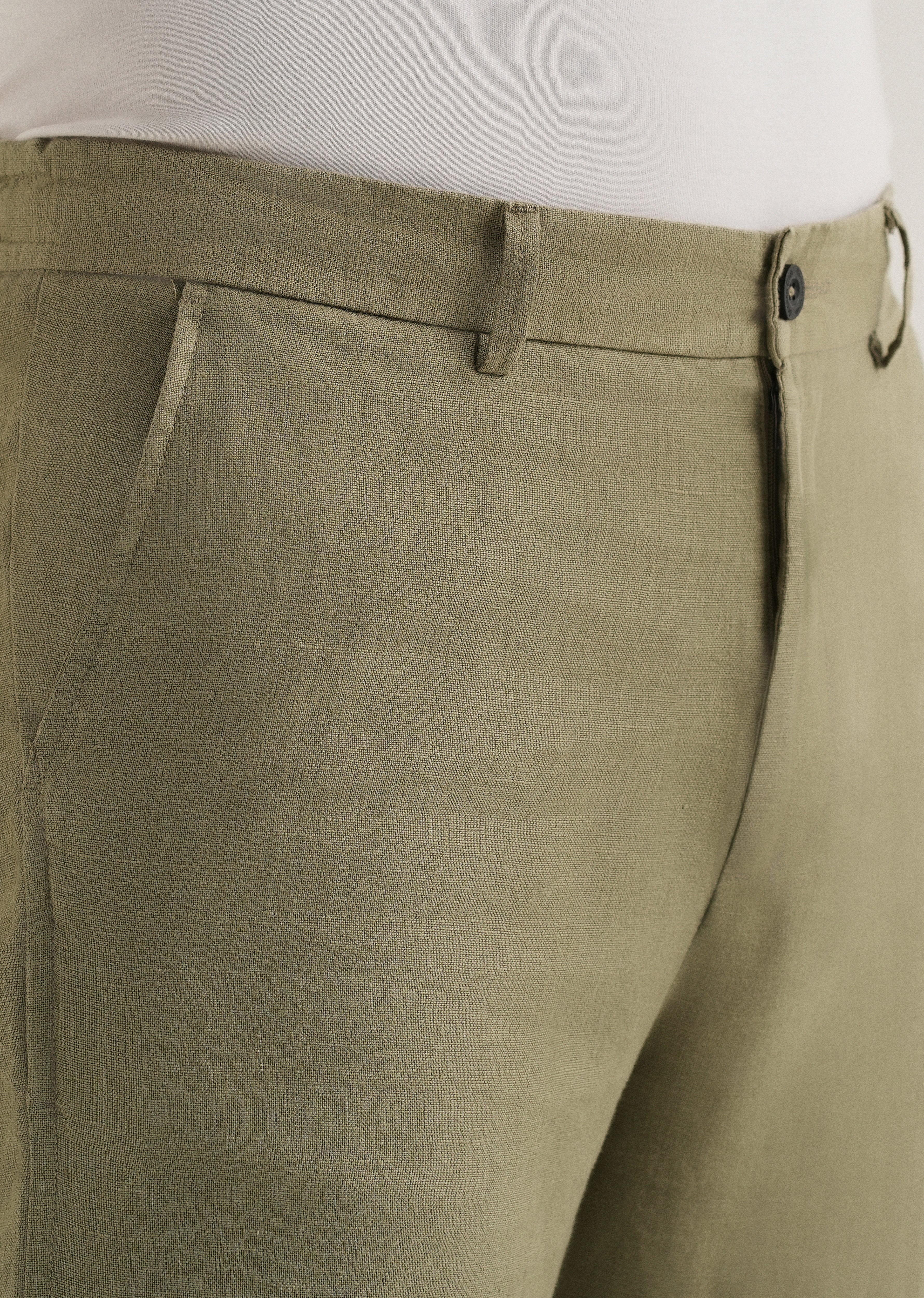 Fern Green Linen Pant - Image 5