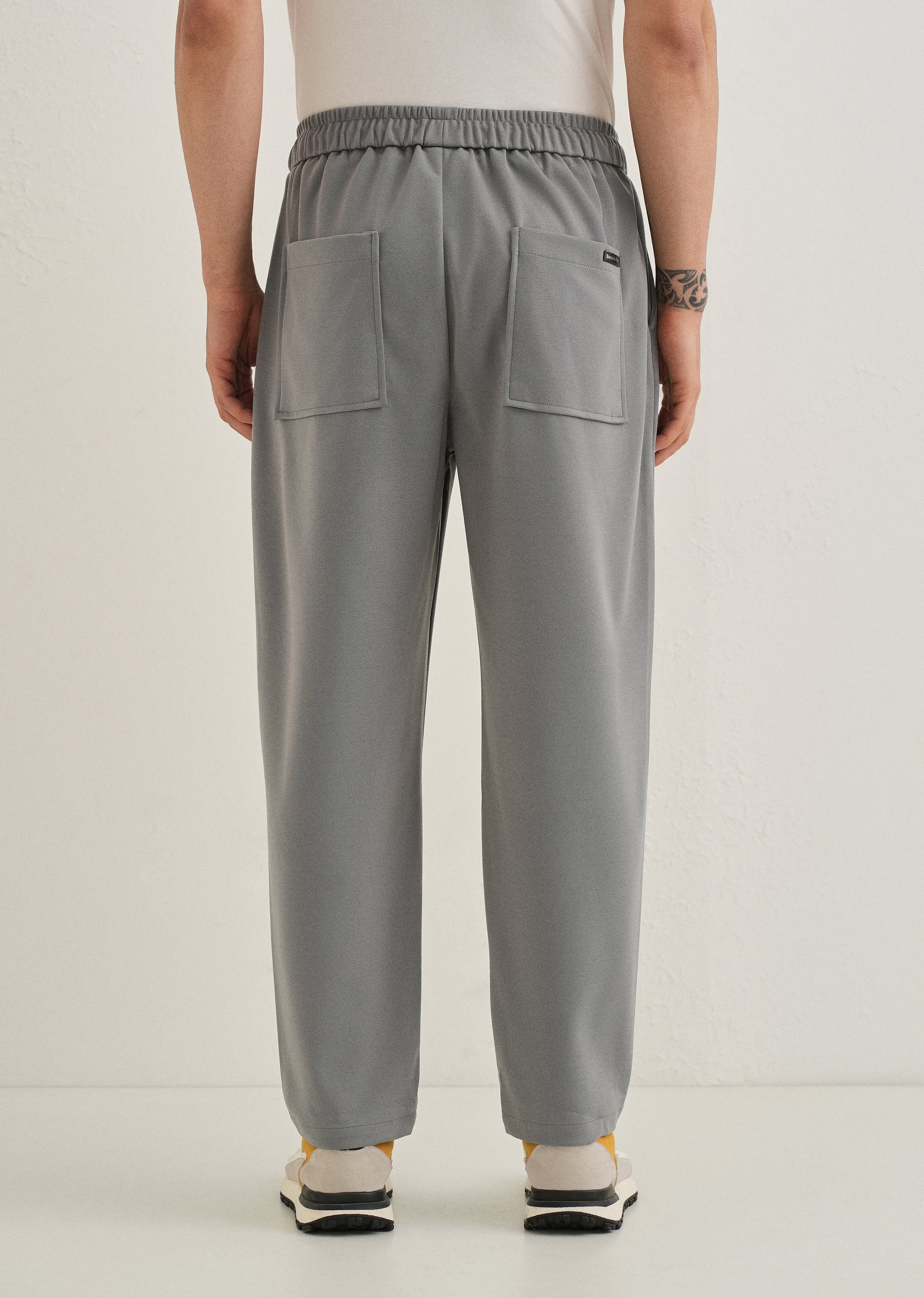 Flexi Ash Grey Korean Trouser - Image 2